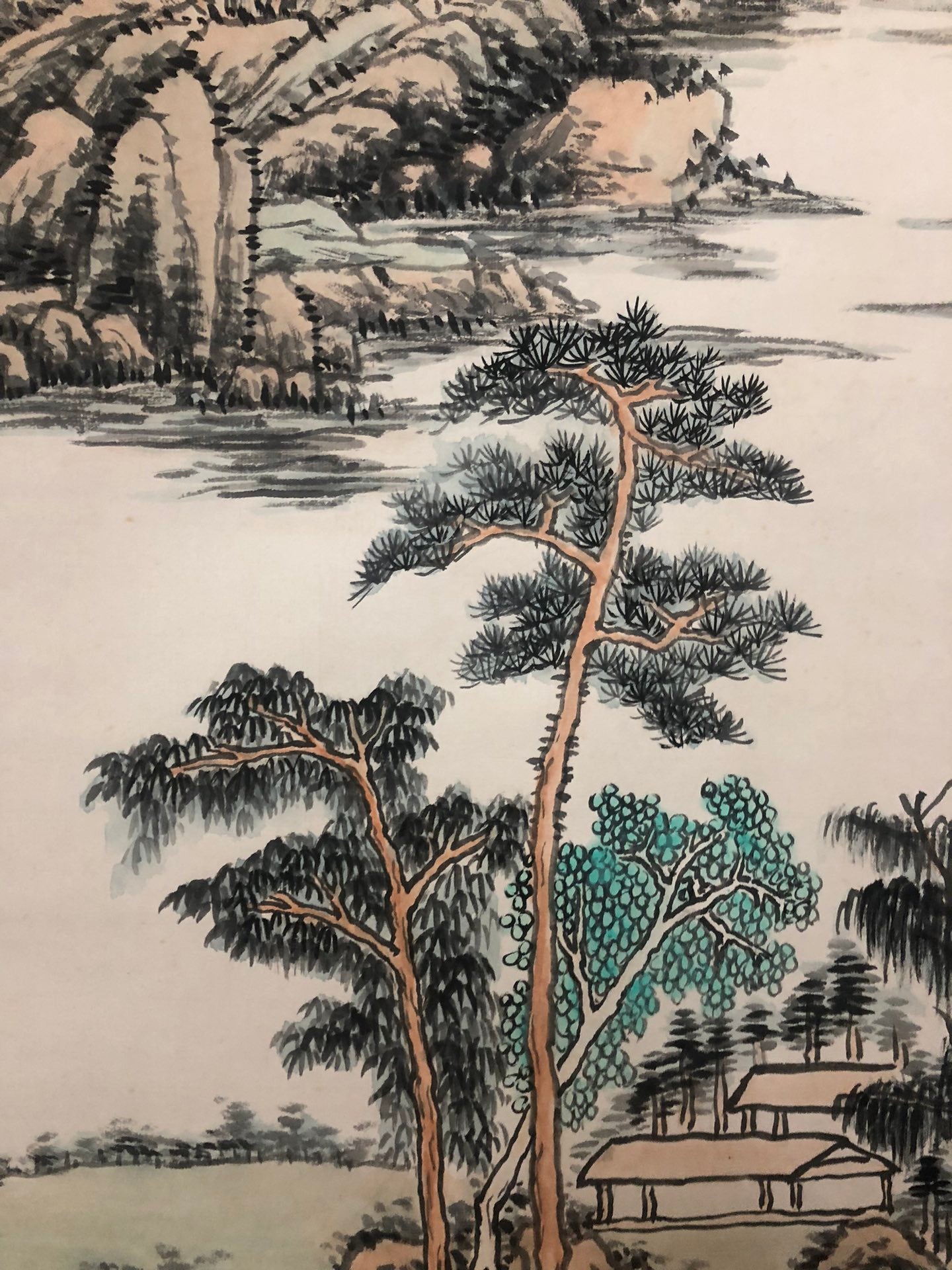 A Chinese Ink Painting Hanging Scroll By Zhu MeiCun