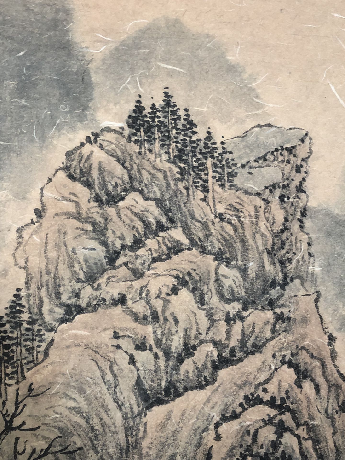 A Chinese Ink Painting Hanging Scroll By Wang Hui