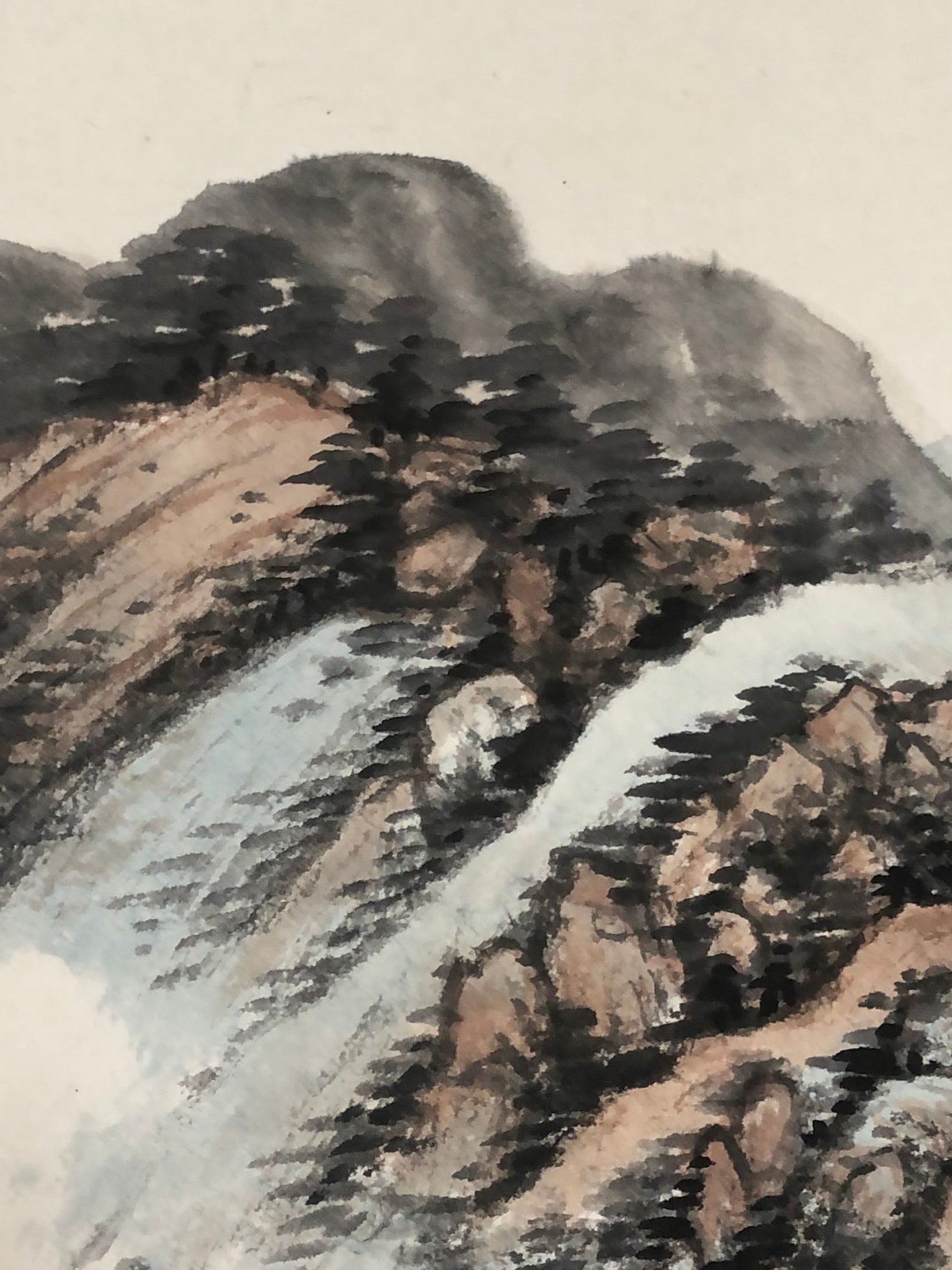 A Chinese Ink Painting Hanging Scroll By Wu HuFan