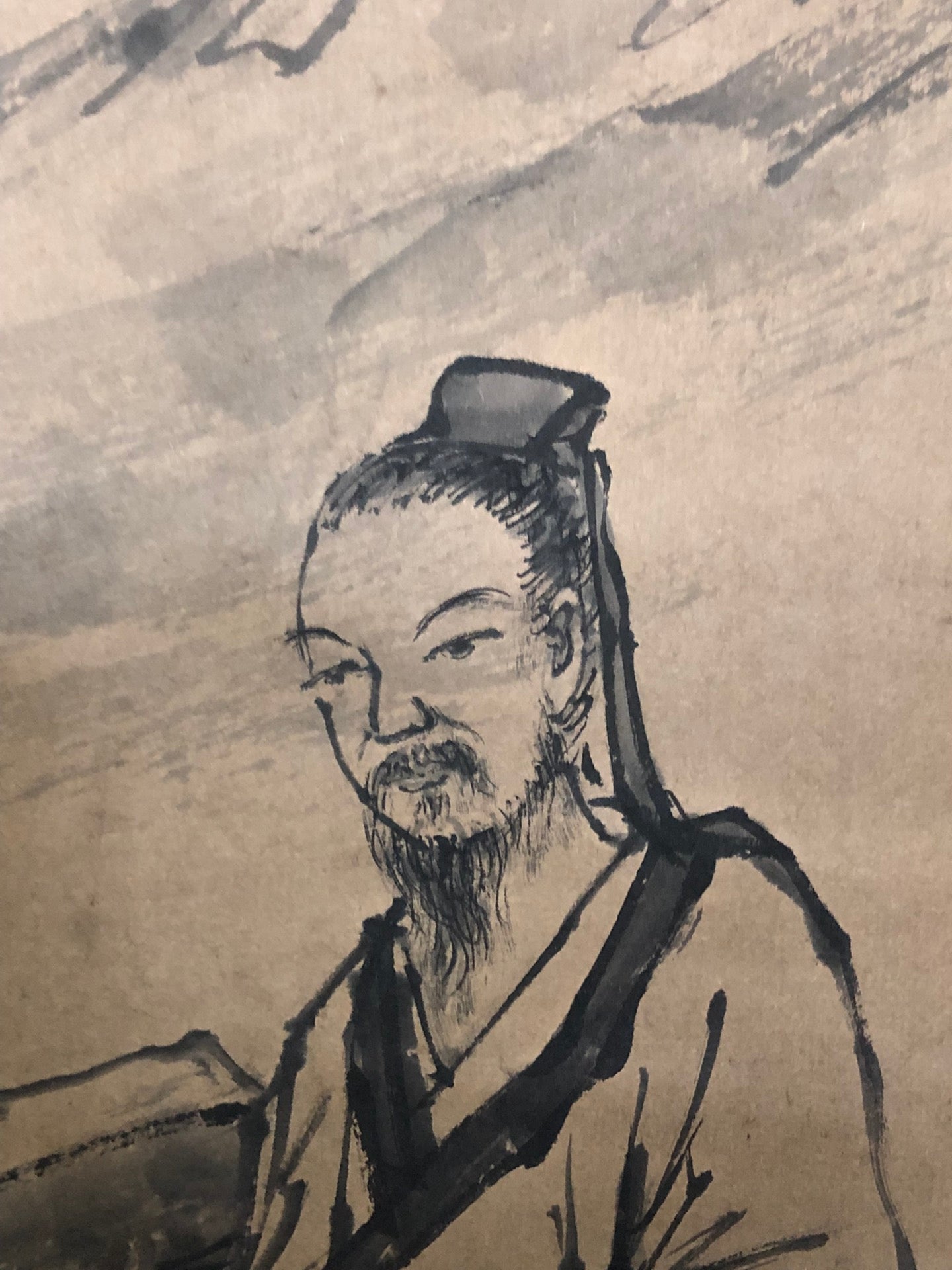 A Chinese Ink Painting Hanging Scroll By Wu Wei