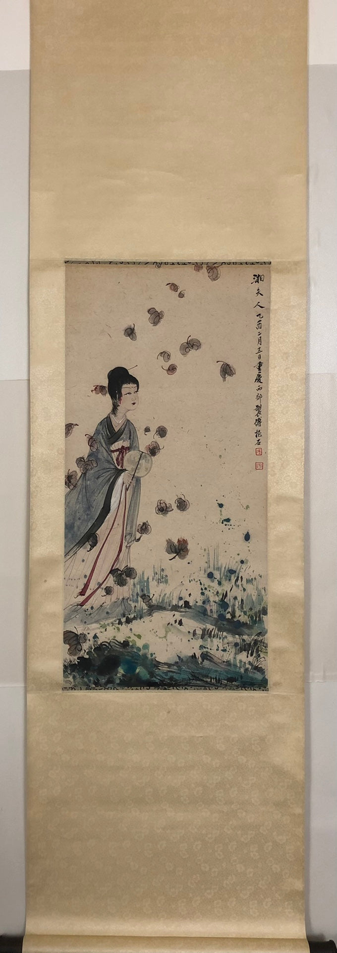 A Chinese Ink Painting Hanging Scroll By Fu BaoShi