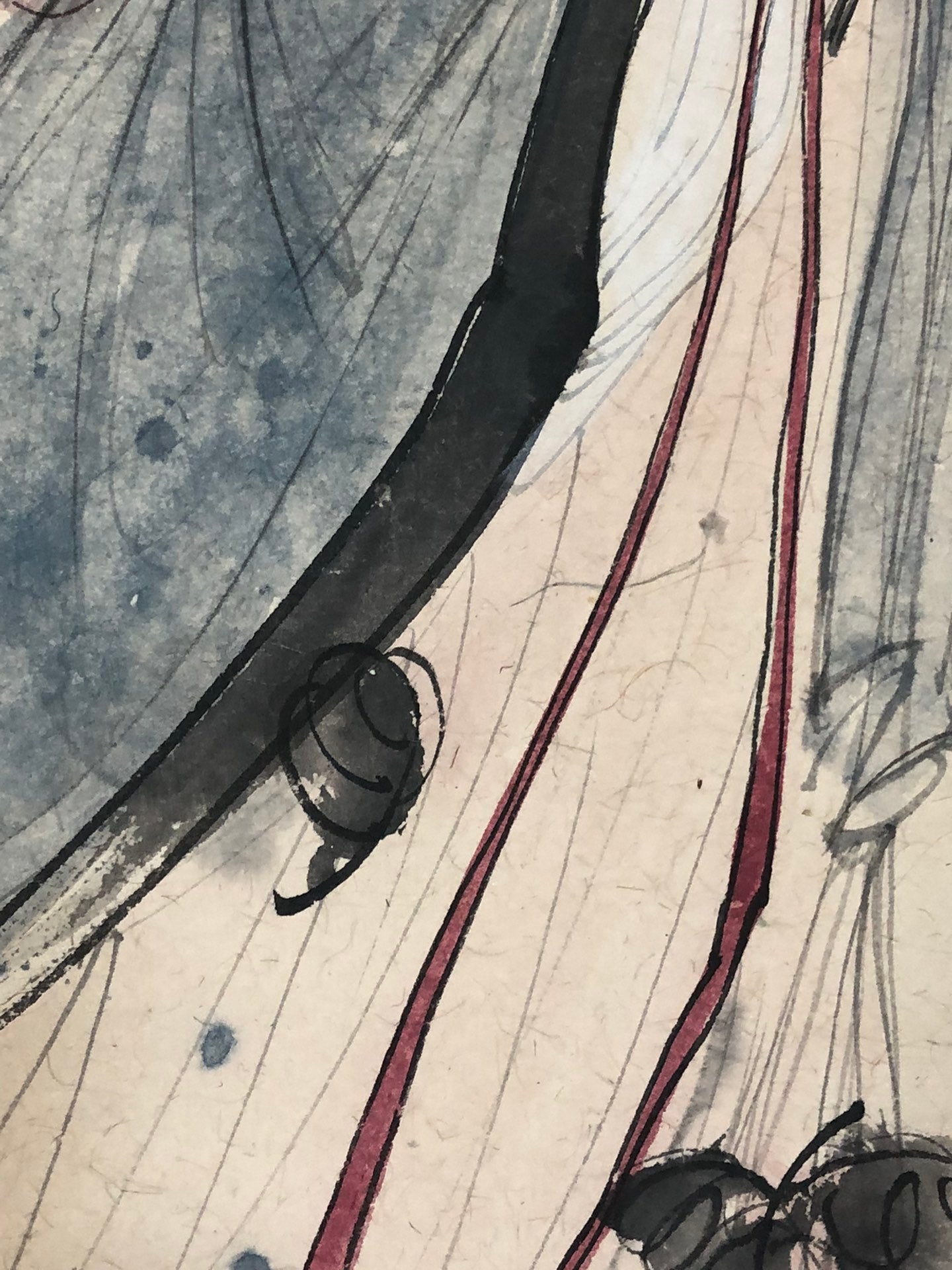 A Chinese Ink Painting Hanging Scroll By Fu BaoShi