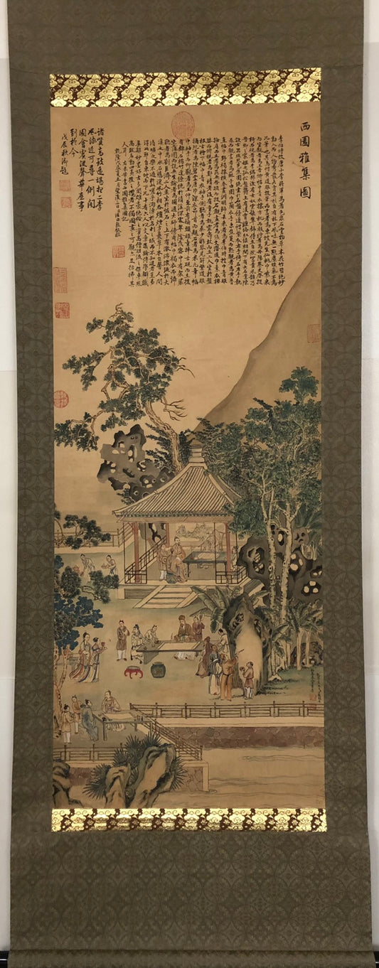 A Chinese Ink Painting Hanging Scroll By Ding GuanPeng