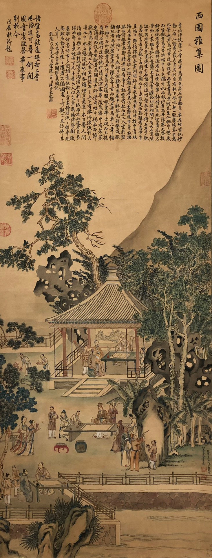 A Chinese Ink Painting Hanging Scroll By Ding GuanPeng