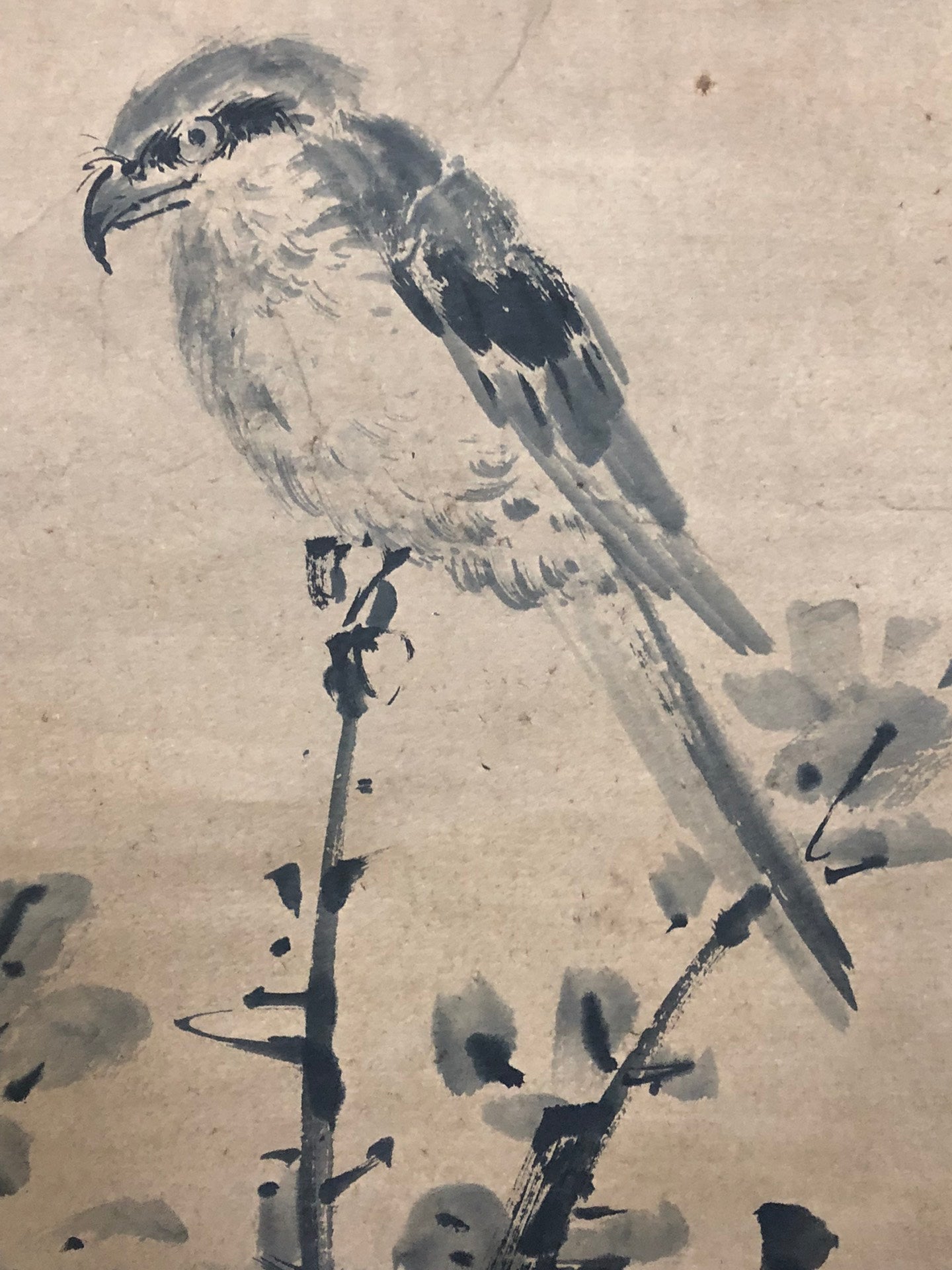 A Chinese Ink Painting Hanging Scroll By Tang Yin