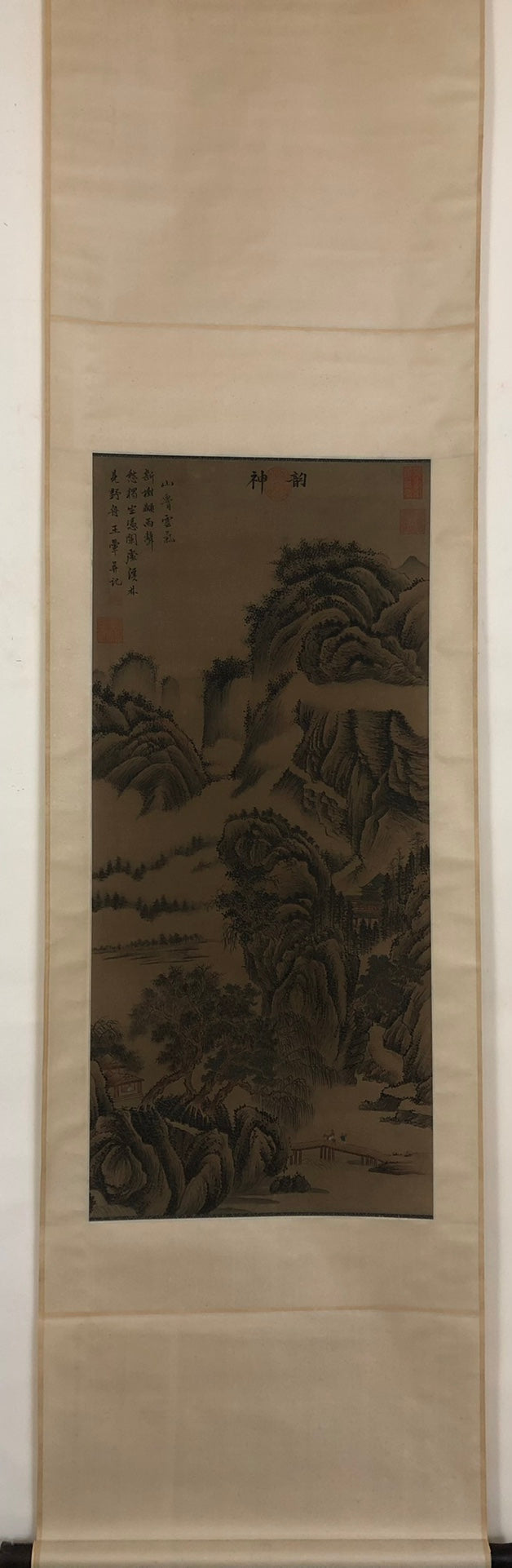 A Precious Chinese Ink Painting Hanging Scroll By Wang Hui