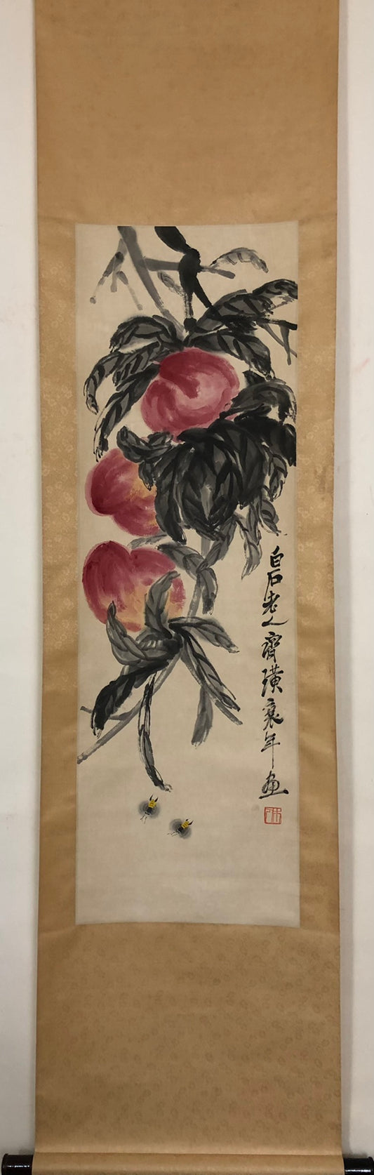 A Precious Chinese Ink Painting Hanging Scroll By Qi Baishi