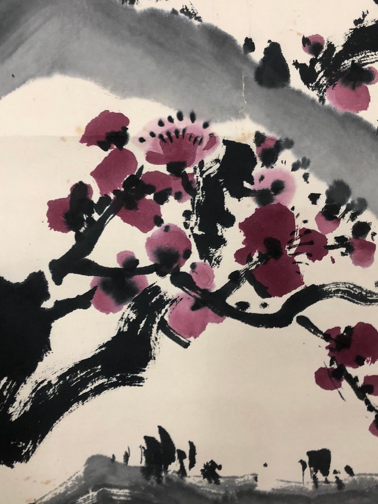 A Fabulous Chinese Ink Painting Hanging Scroll By Yu Xining