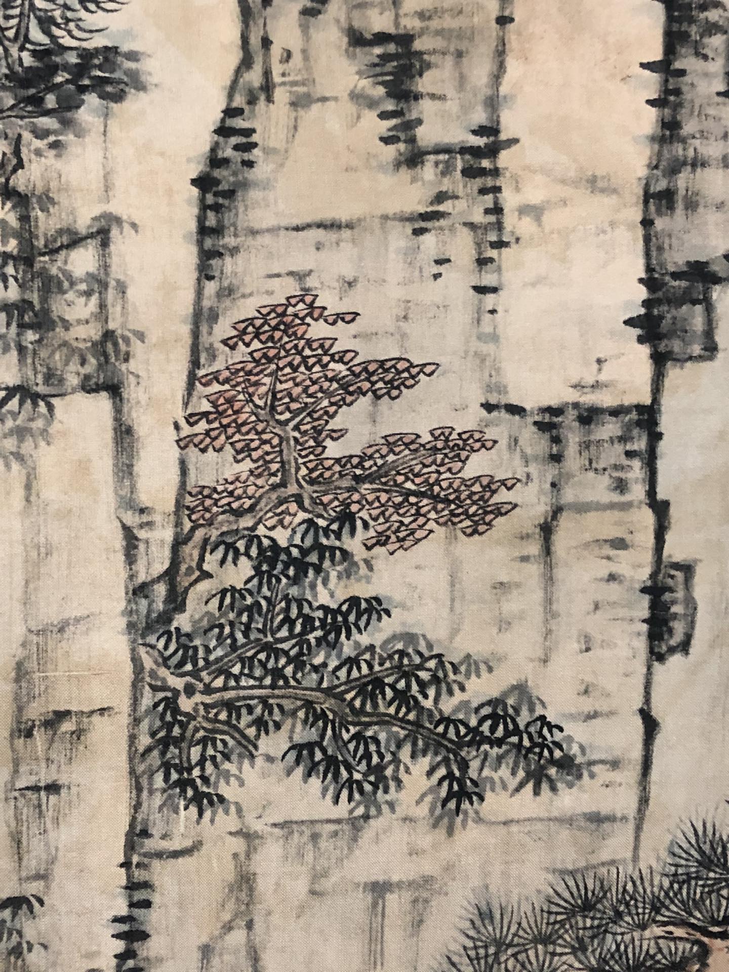 A Precious Chinese Ink Painting Hanging Scroll By Hong Ren