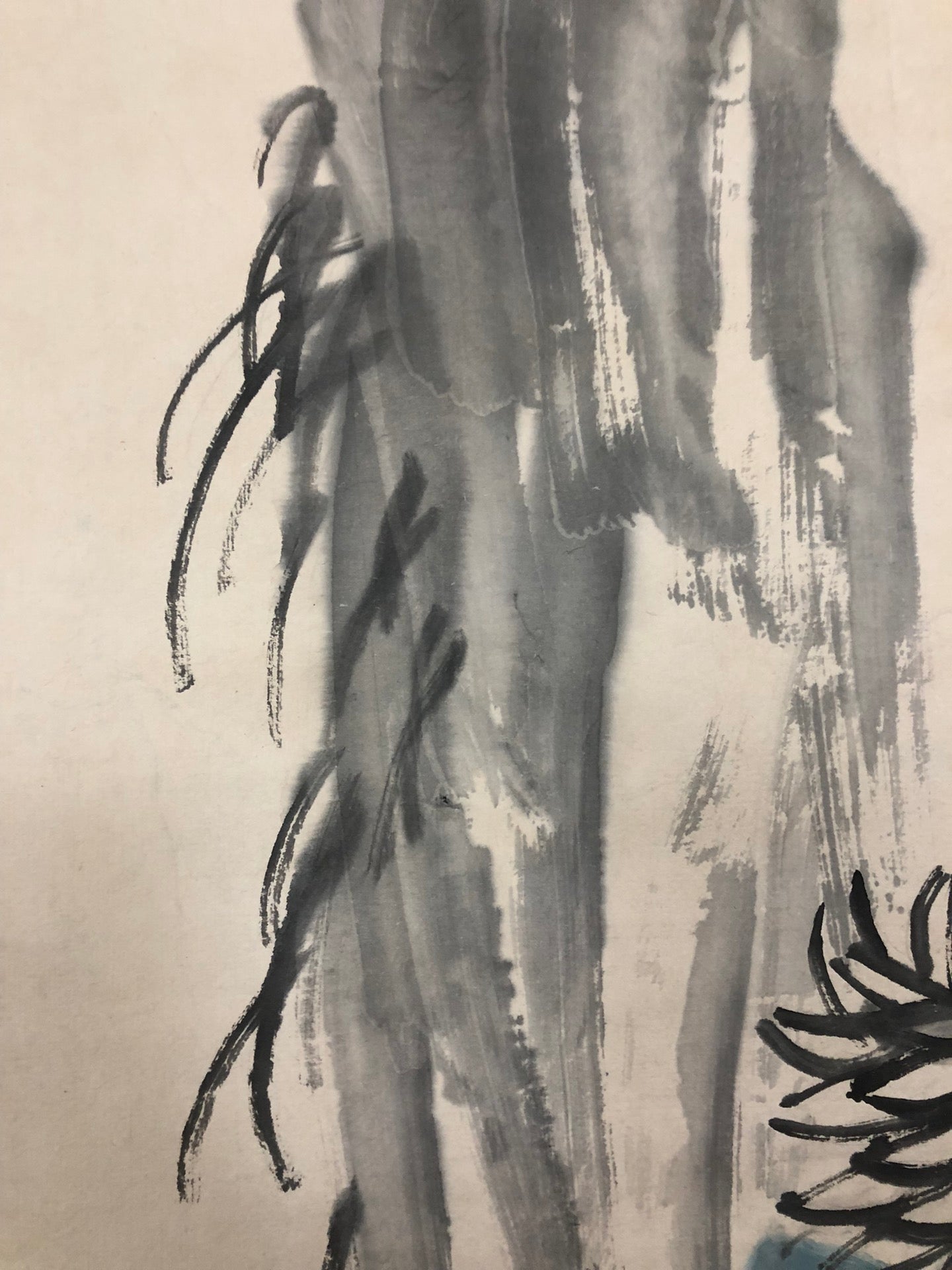 A Fabulous Chinese Ink Painting Hanging Scroll By Qi Baishi