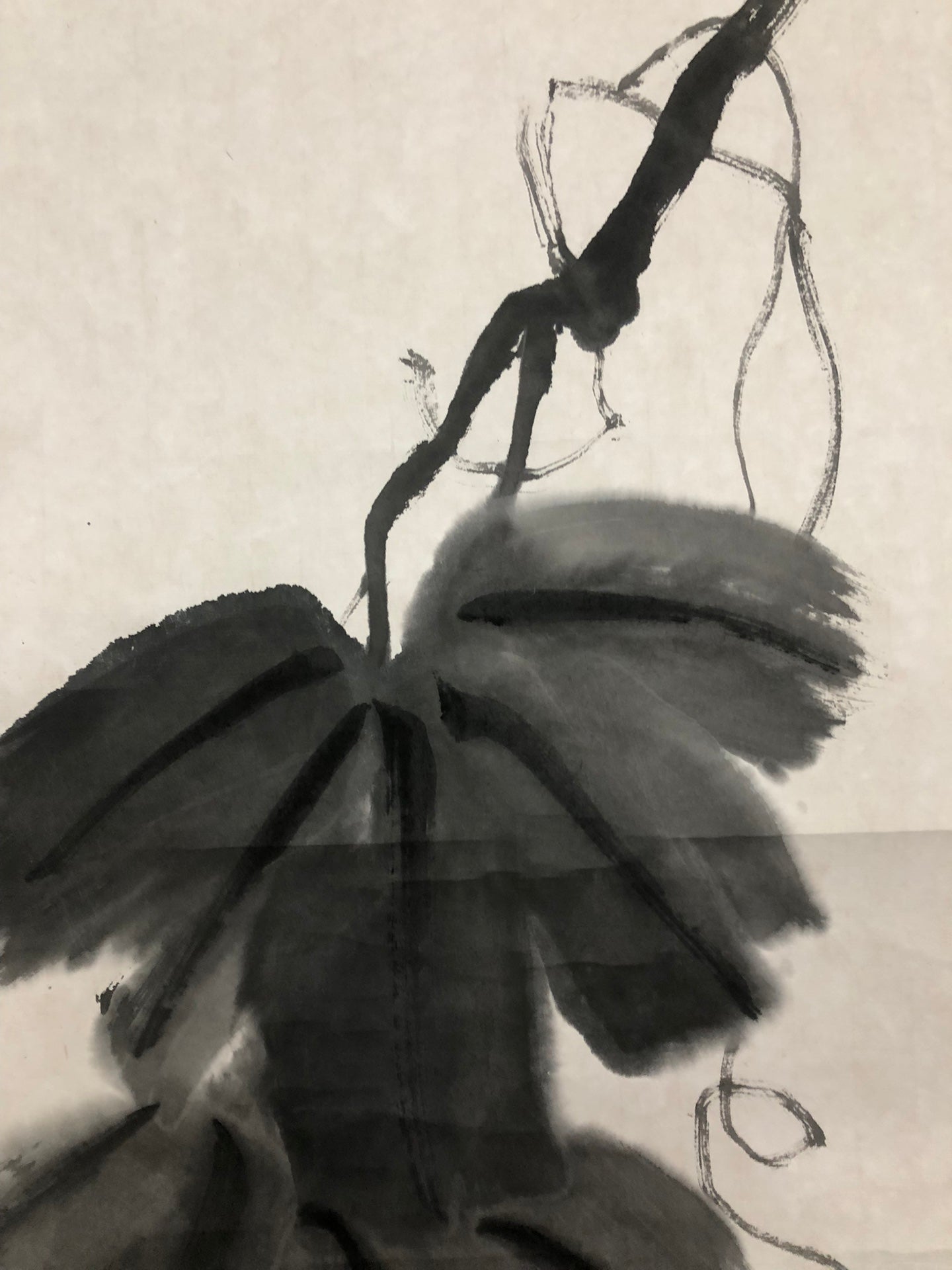 An Exquisite Chinese Ink Painting Hanging Scroll By Qi Baishi