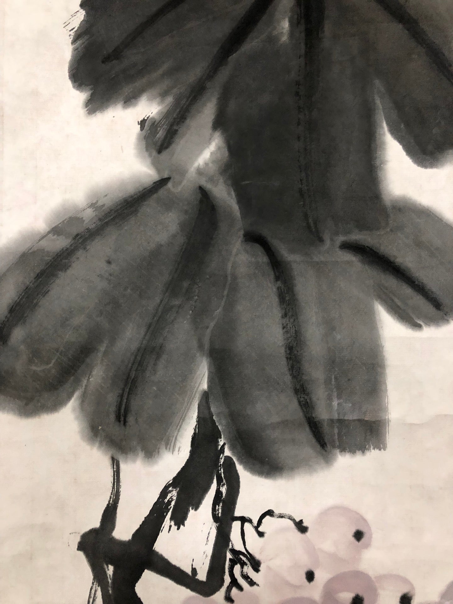 An Exquisite Chinese Ink Painting Hanging Scroll By Qi Baishi