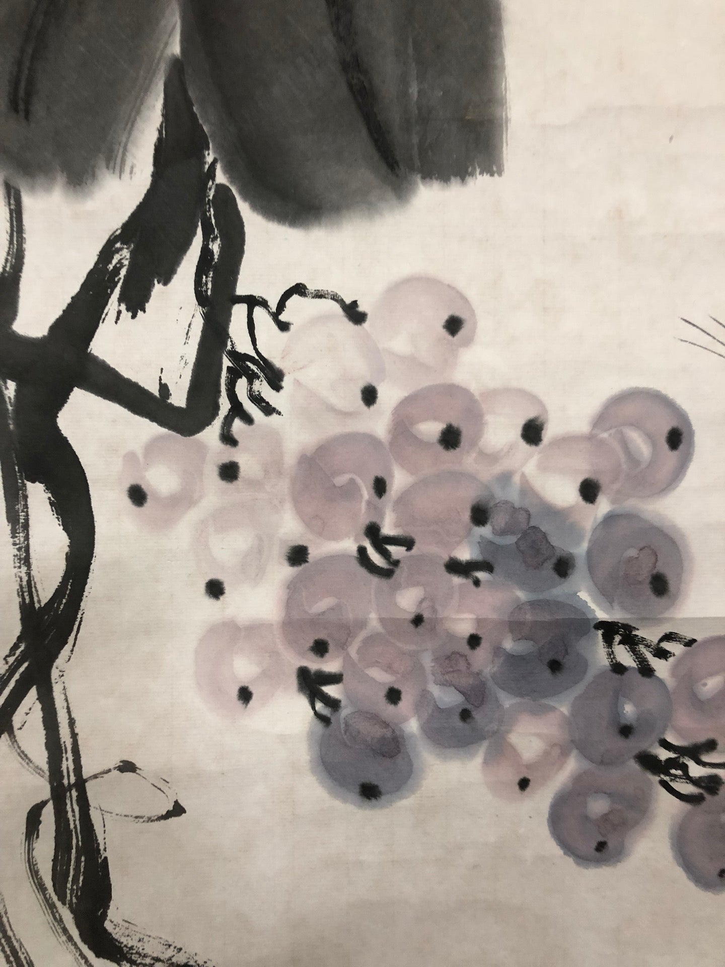 An Exquisite Chinese Ink Painting Hanging Scroll By Qi Baishi