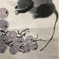 An Exquisite Chinese Ink Painting Hanging Scroll By Qi Baishi