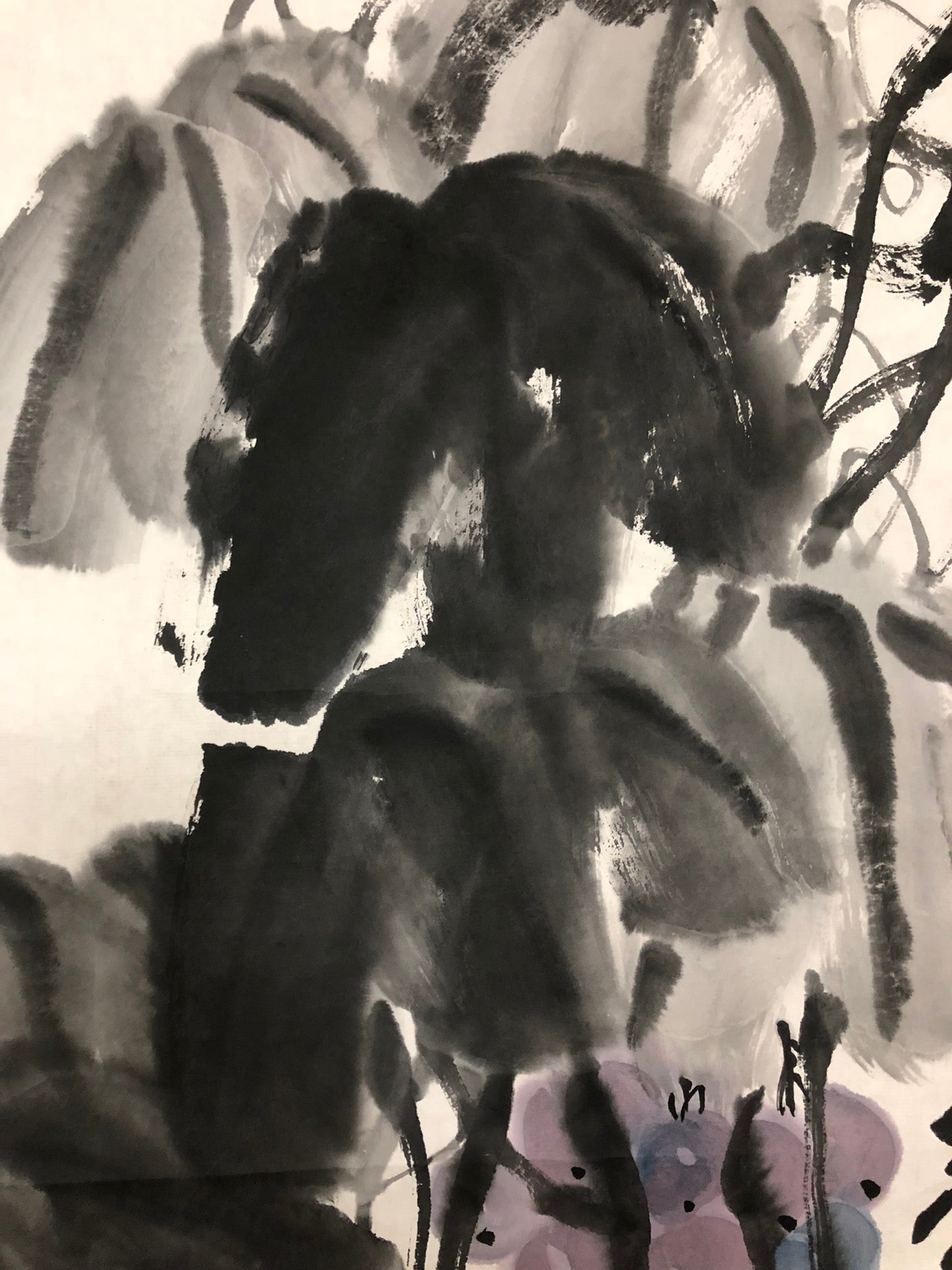 An Exquisite Chinese Ink Painting Hanging Scroll By Qi Baishi