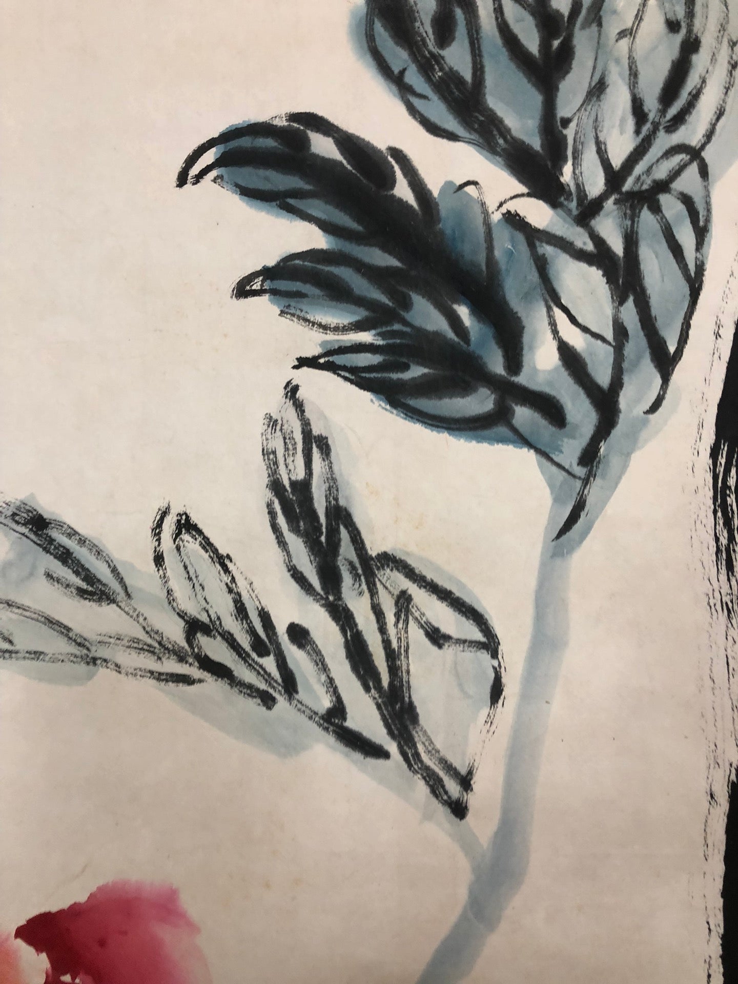 An Exquisite Chinese Ink Painting Hanging Scroll By Qi Baishi