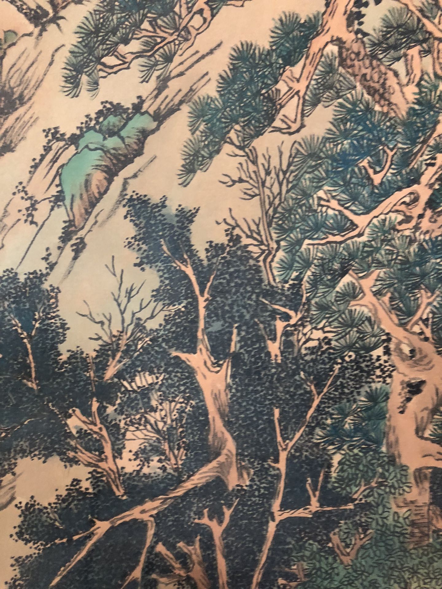 An Exquisite Chinese Ink Painting Hanging Scroll By Wen Zhengming