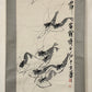 An Exquisite Chinese Ink Painting Hanging Scroll By Qi Baishi