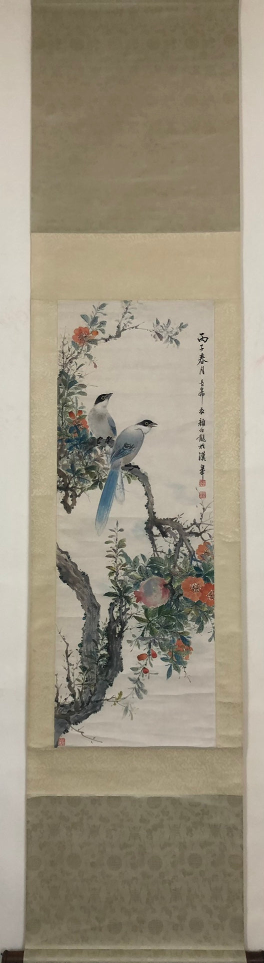 A Precious Chinese Ink Painting Hanging Scroll By Yan Bolong