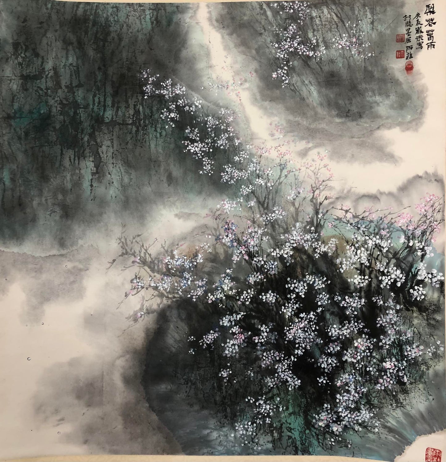 An Exquisite Chinese Ink Painting Hanging Scroll By Song Yugui