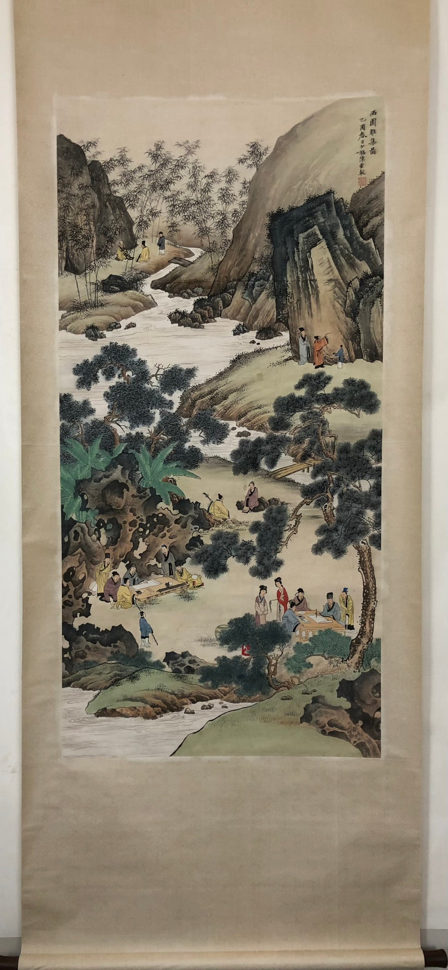 An Exquisite Chinese Ink Painting Hanging Scroll By Chen Yunzhang