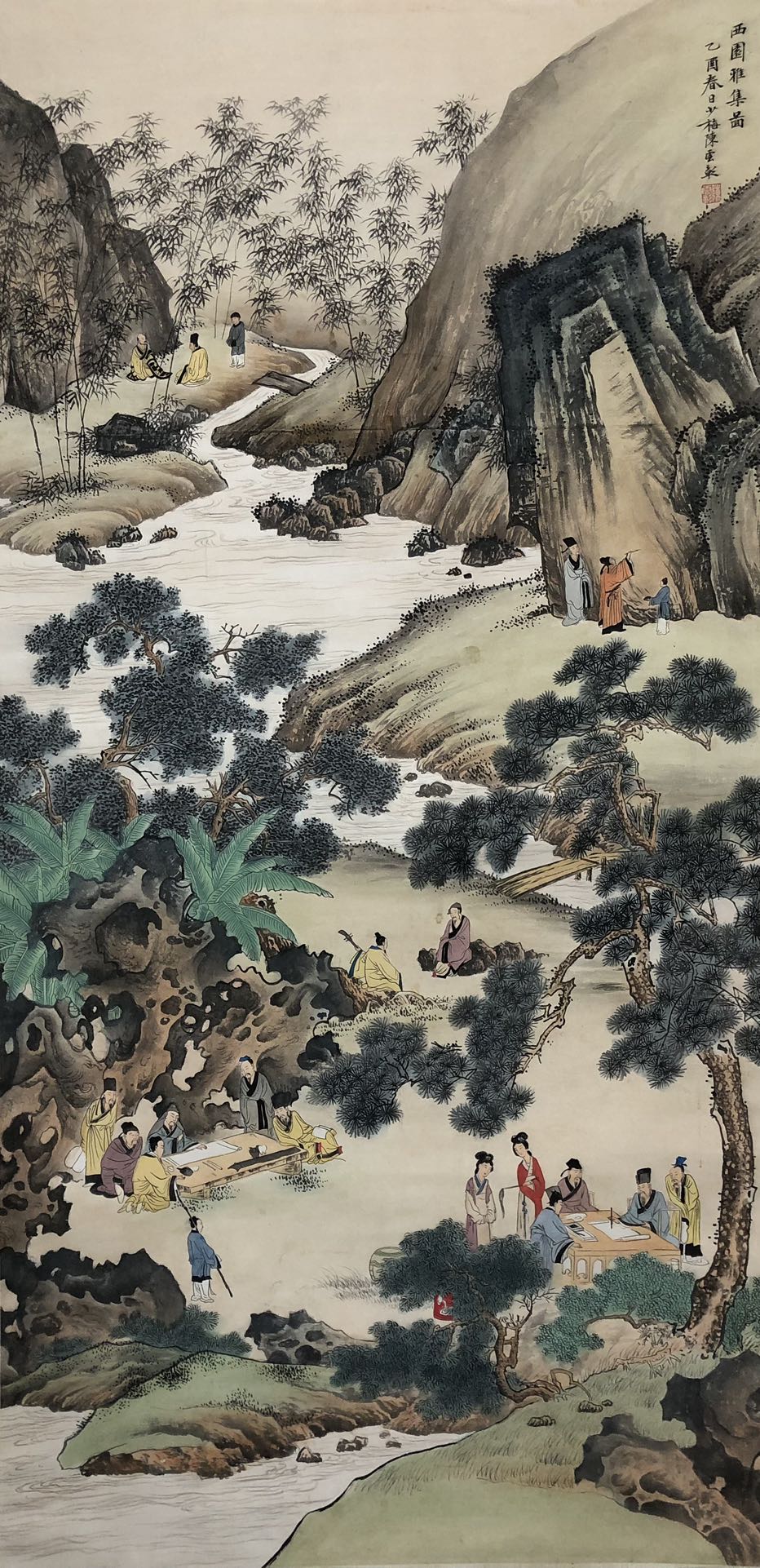 An Exquisite Chinese Ink Painting Hanging Scroll By Chen Yunzhang