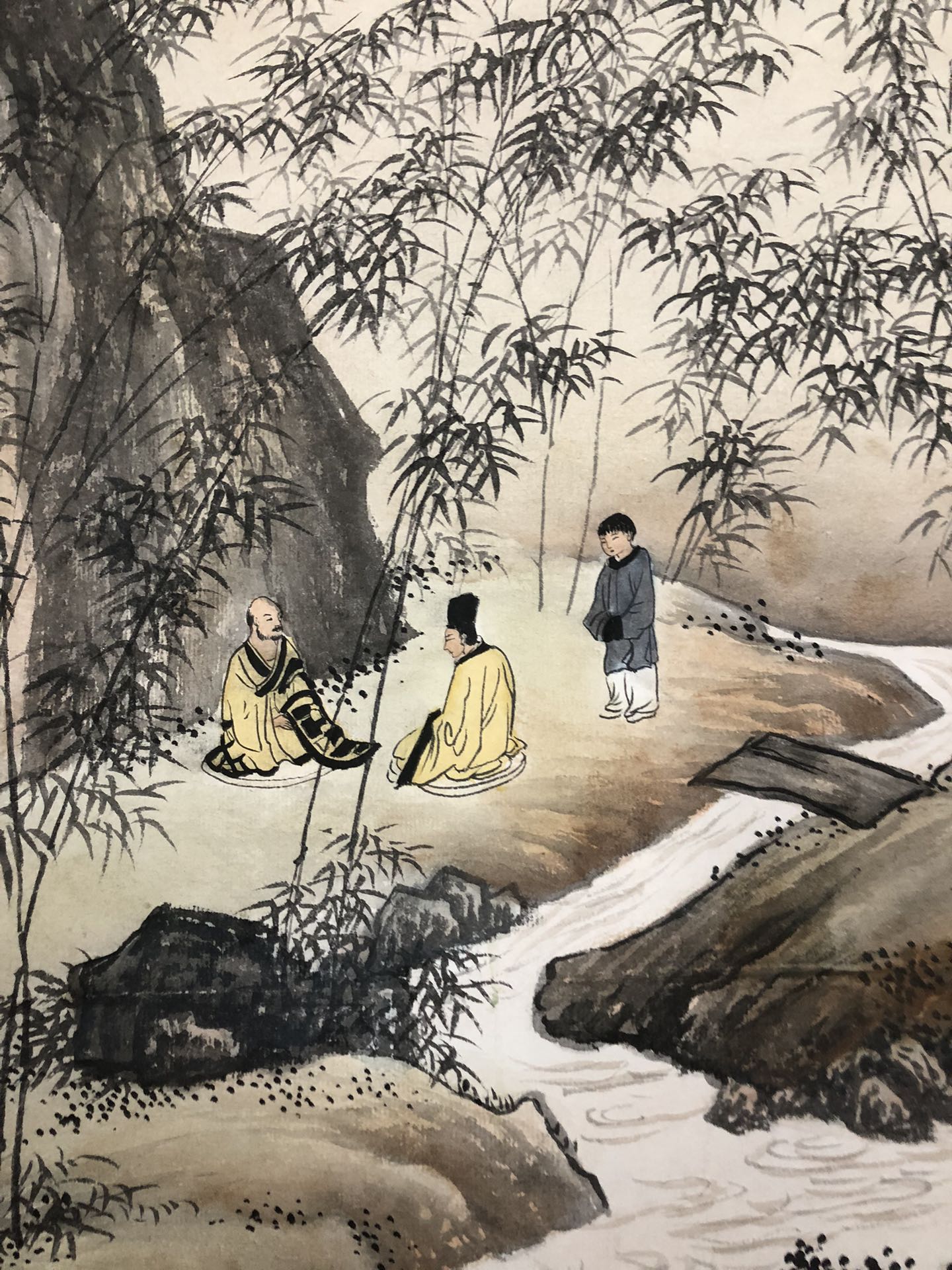 An Exquisite Chinese Ink Painting Hanging Scroll By Chen Yunzhang