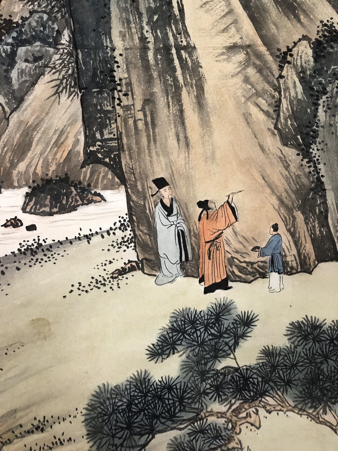 An Exquisite Chinese Ink Painting Hanging Scroll By Chen Yunzhang