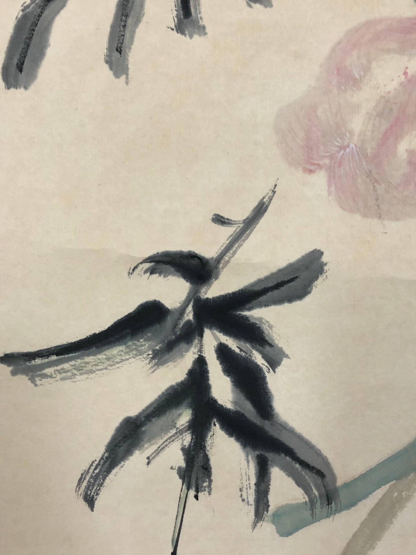 An Exquisite Chinese Ink Painting Hanging Scroll By Huang Binhong