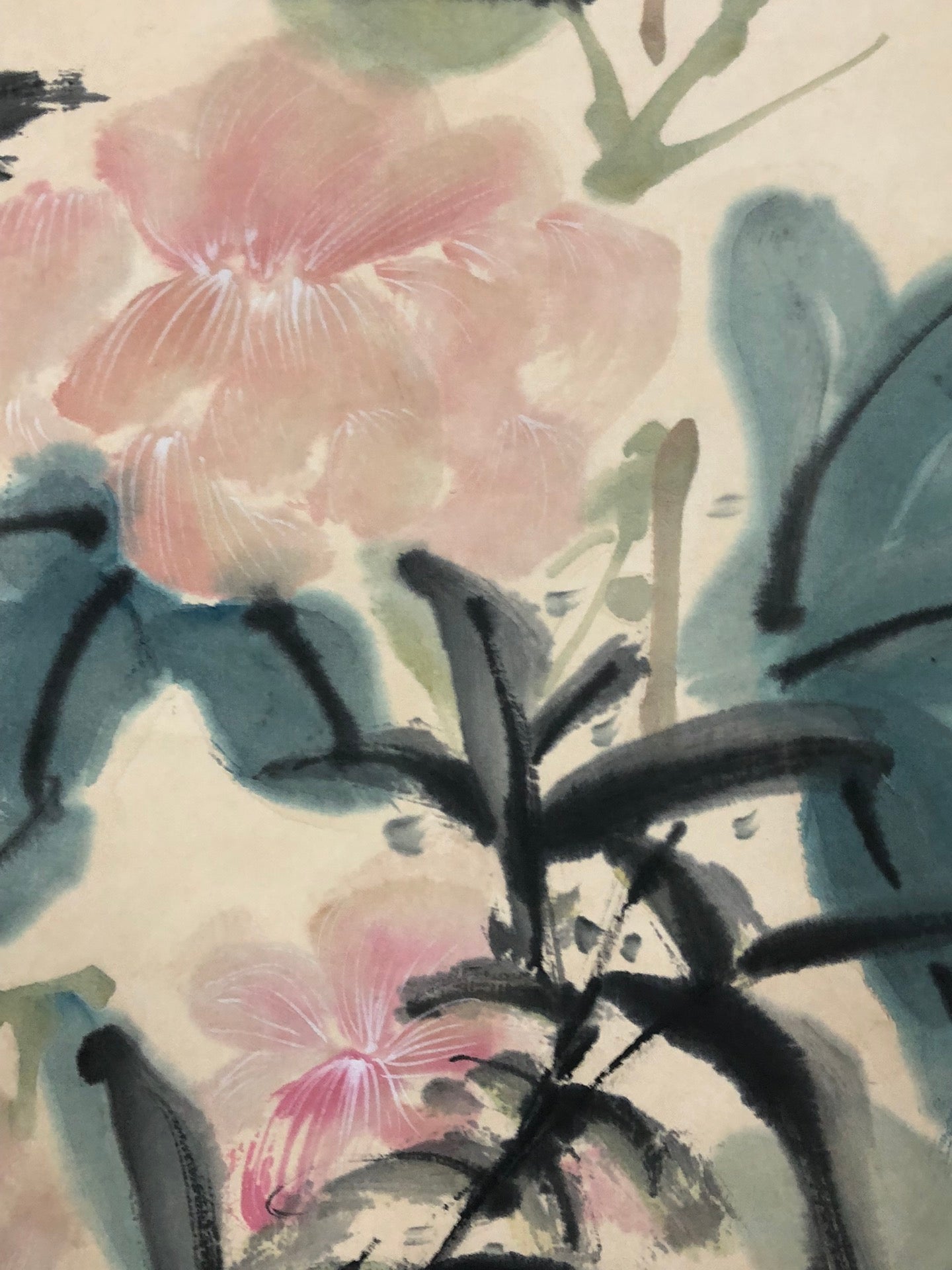 An Exquisite Chinese Ink Painting Hanging Scroll By Huang Binhong