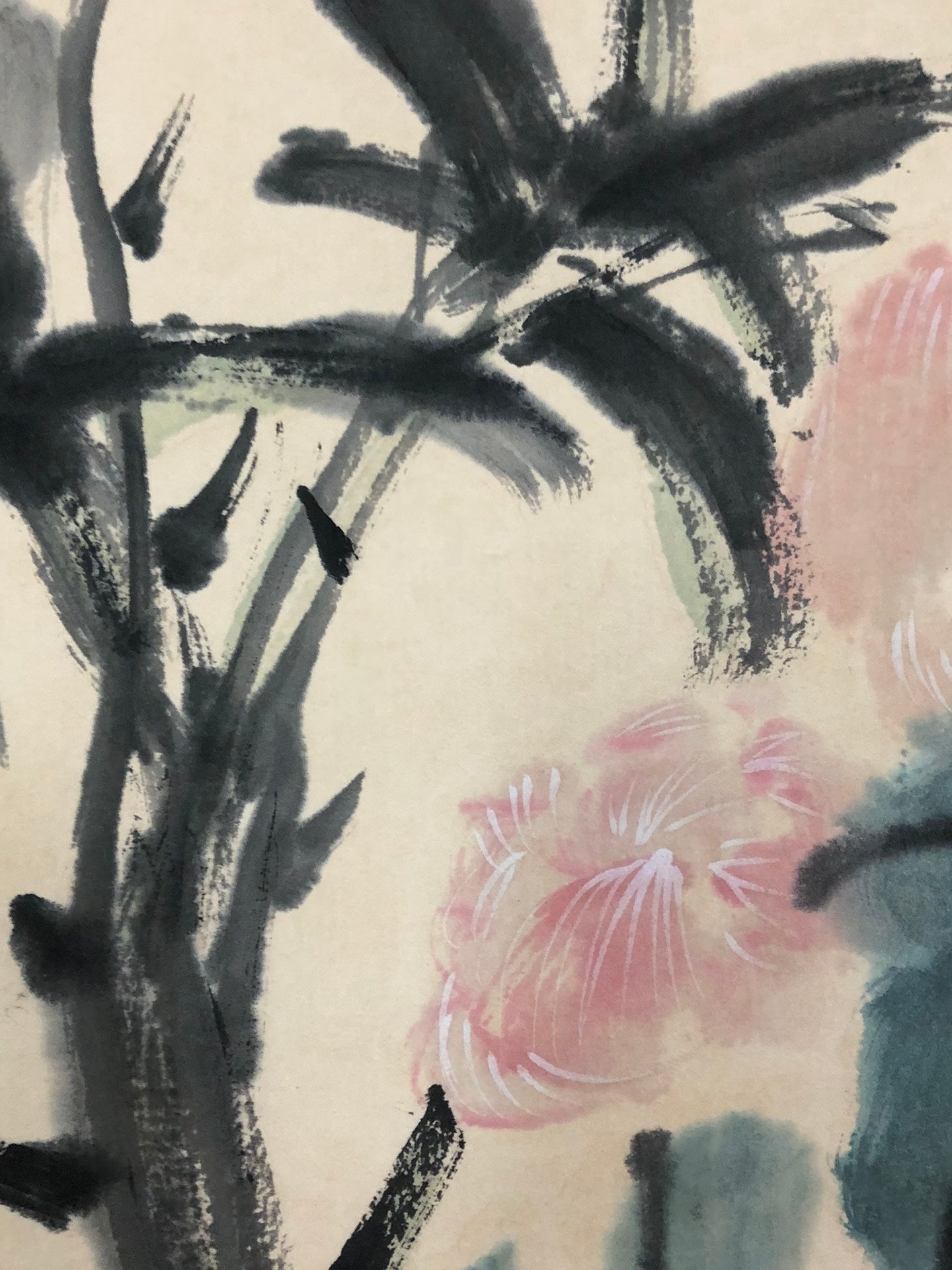 An Exquisite Chinese Ink Painting Hanging Scroll By Huang Binhong