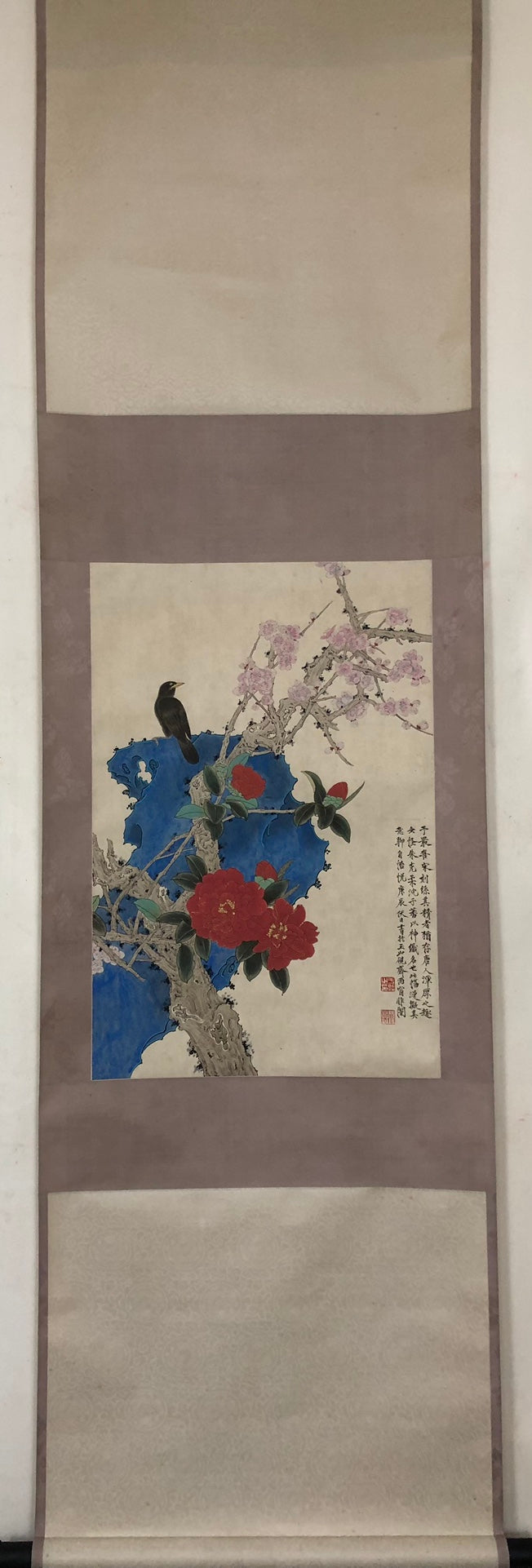 An Exquisite Chinese Ink Painting Hanging Scroll By Yu Feian