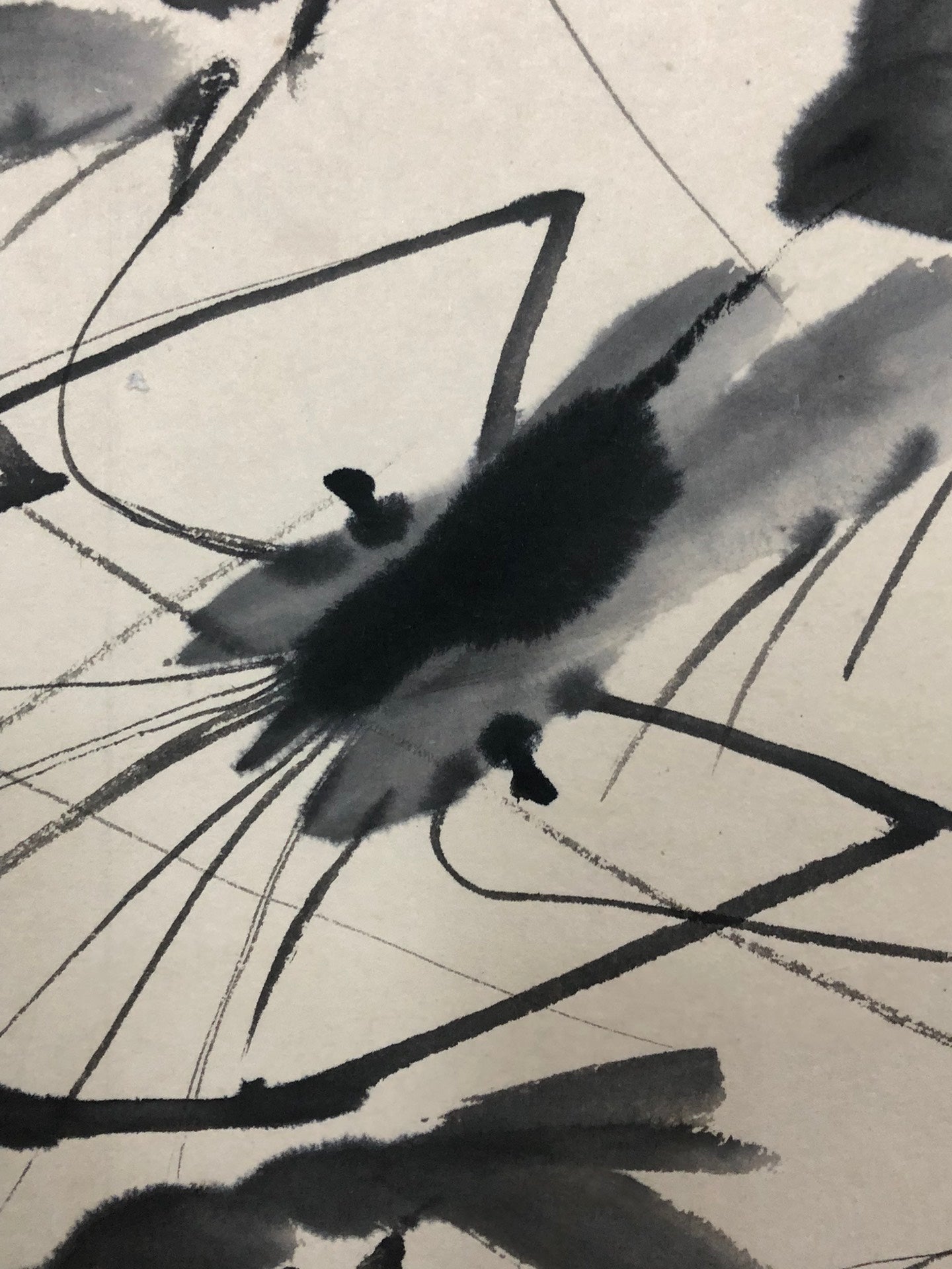 An Exquisite Chinese Ink Painting Hanging Scroll By Qi Baishi