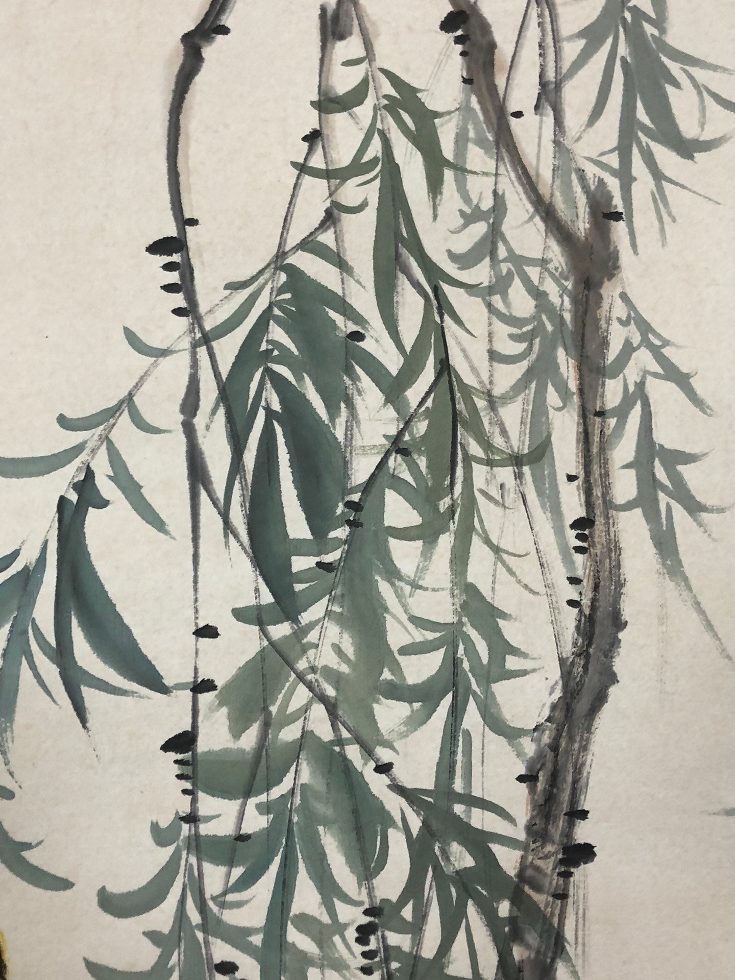 An Exquisite Chinese Ink Painting Hanging Scroll By Tian Shiguang