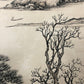 An Exquisite Chinese Ink Painting Hanging Scroll By Wang Hui