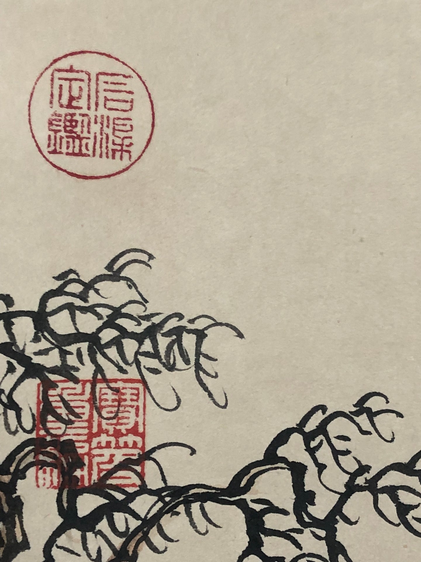 An Exquisite Chinese Ink Painting Hanging Scroll By Wang Hui