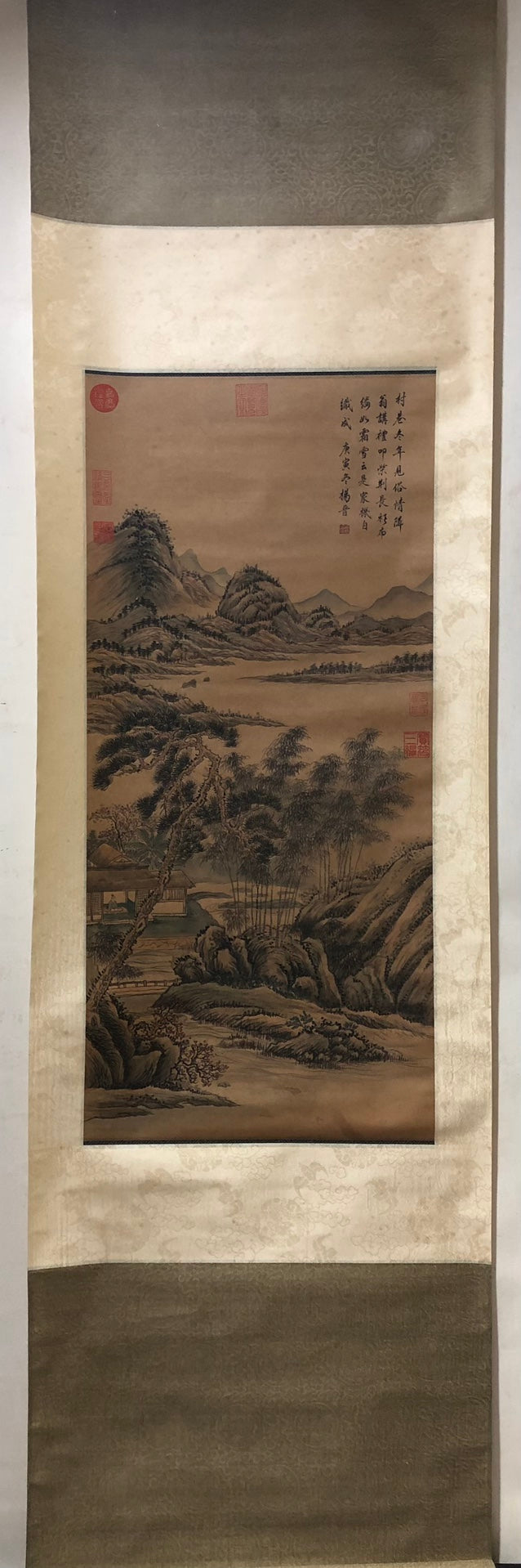 An Exquisite Chinese Ink Painting Hanging Scroll By Yang Jin