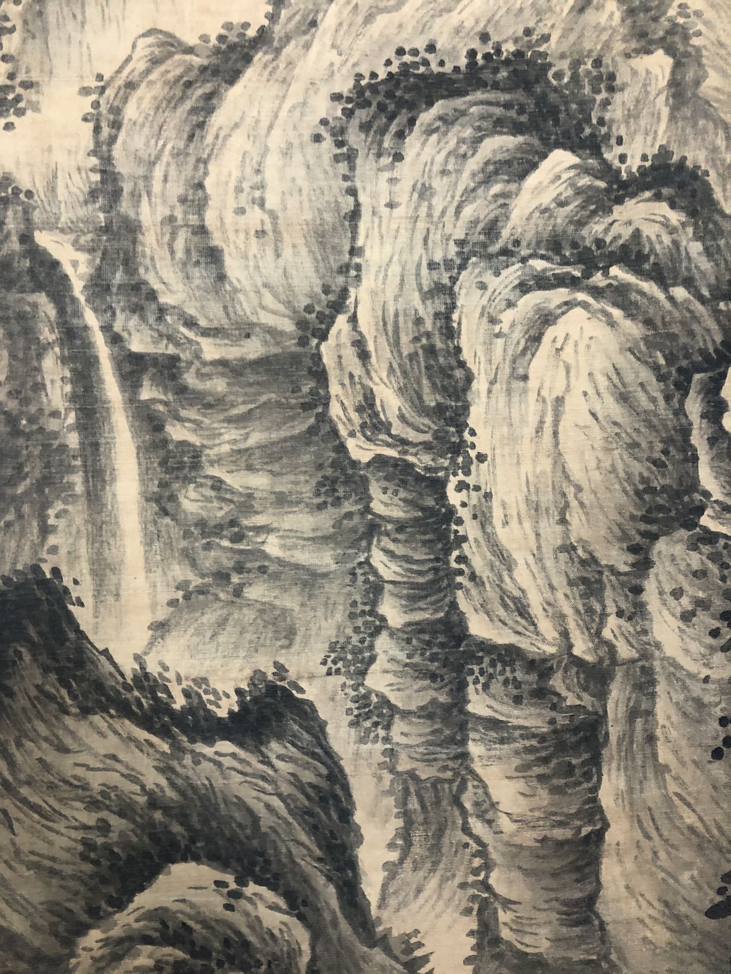 An Exquisite Chinese Ink Painting Hanging Scroll By Dong Qichang