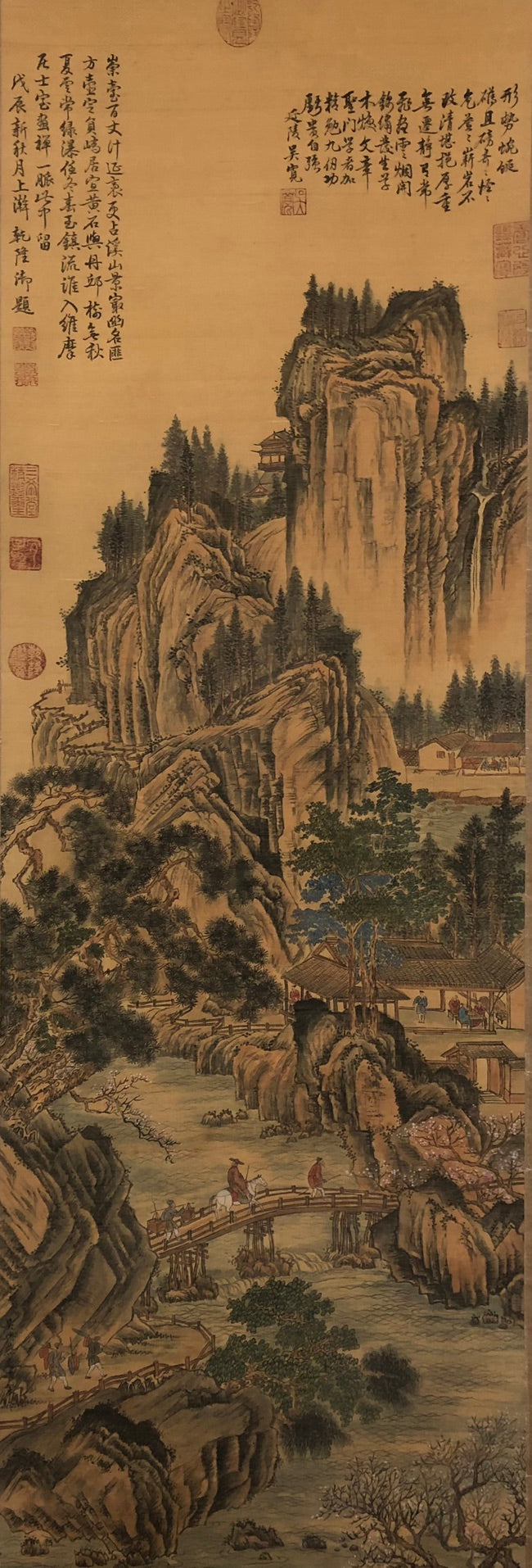 An Exquisite Chinese Ink Painting Hanging Scroll By Wu Kuan