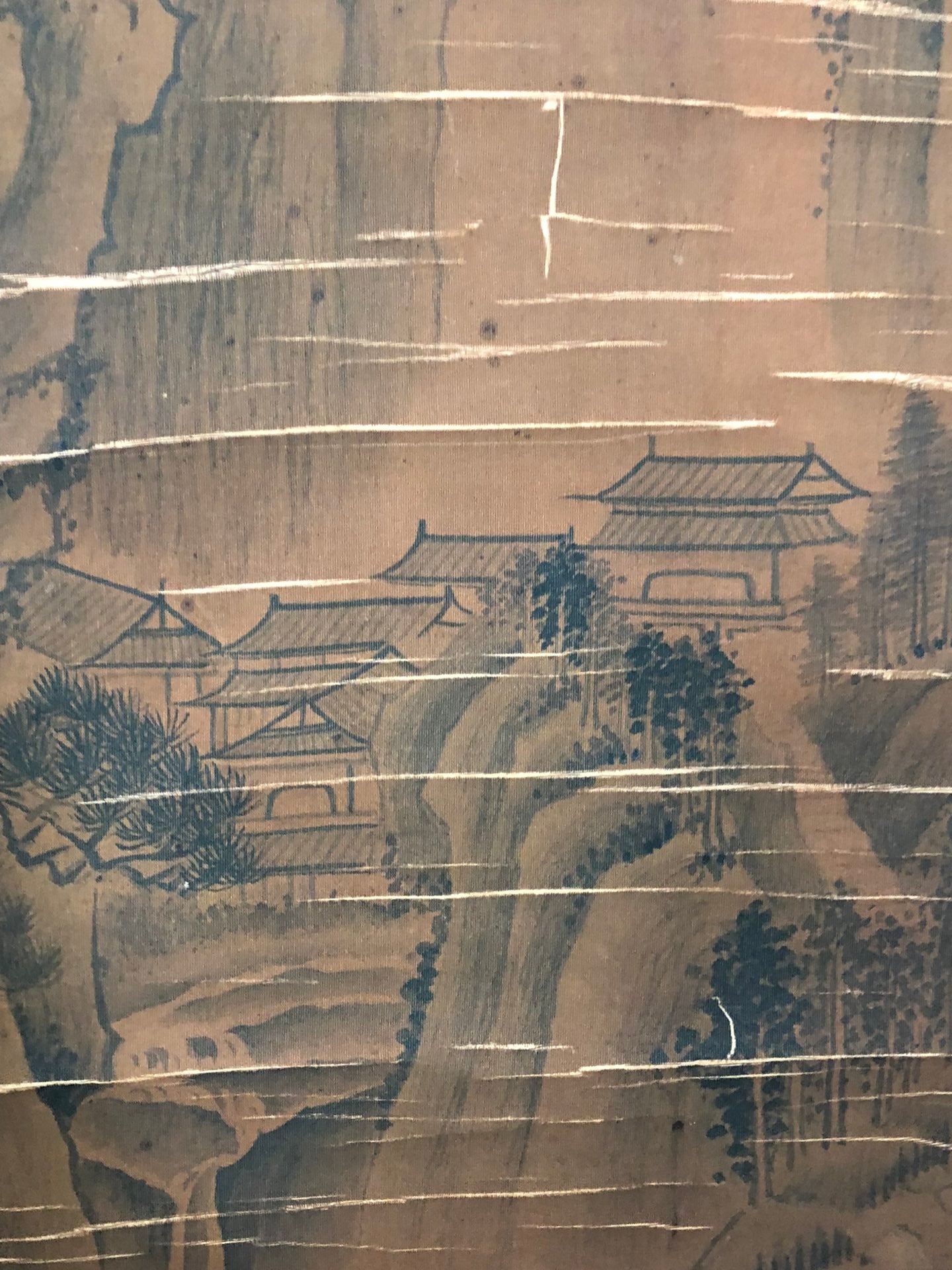 A Precious Chinese Ink Painting Hanging Scroll By Ni Zan