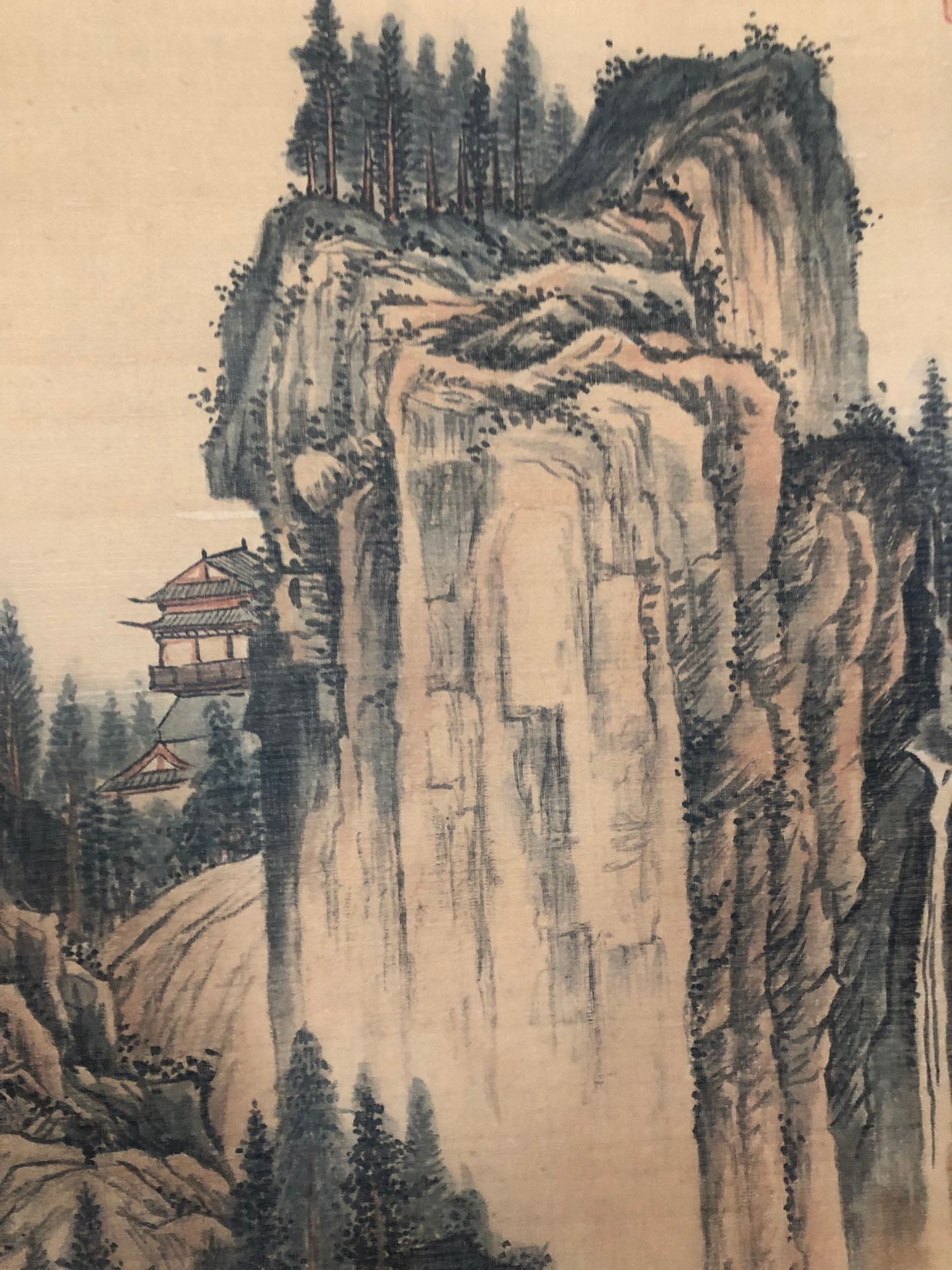 An Exquisite Chinese Ink Painting Hanging Scroll By Wu Kuan