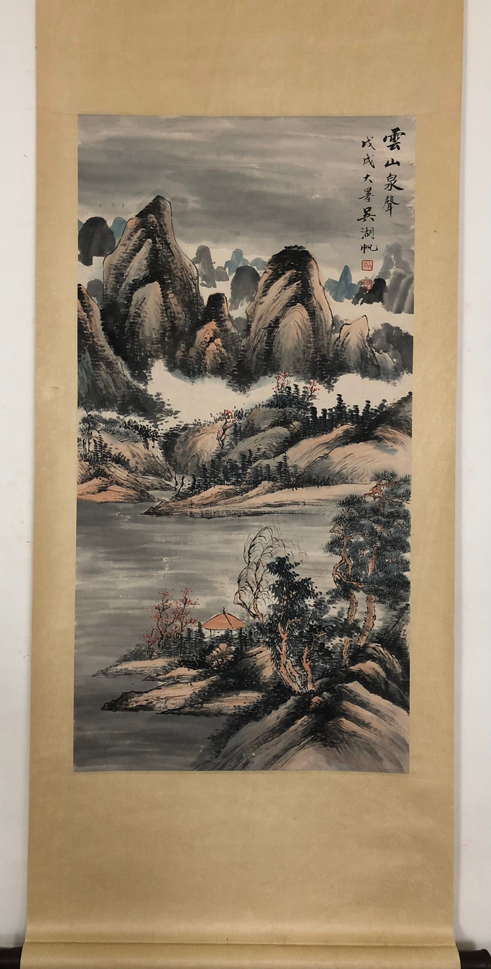 A Precious Chinese Ink Painting Hanging Scroll By Wu Hufan