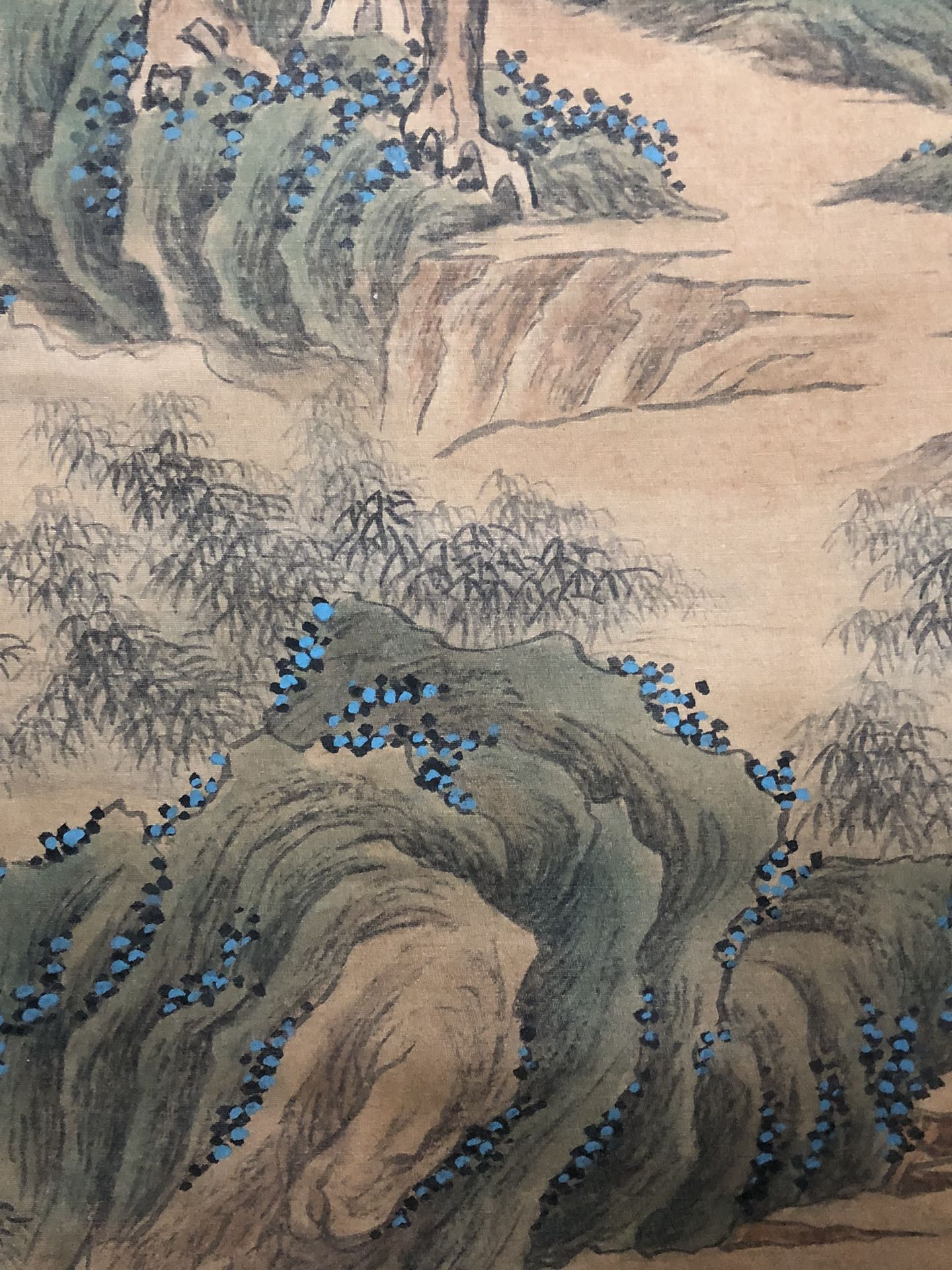 A Gorgeous Chinese Ink Painting Hanging Scroll By Wen Zhengming