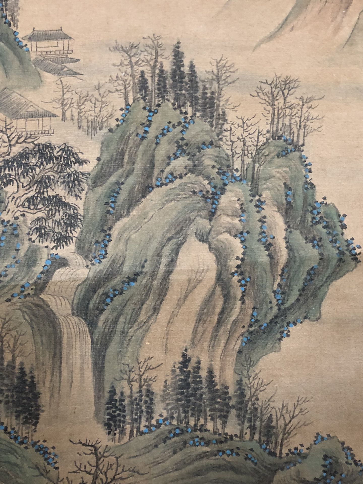 A Gorgeous Chinese Ink Painting Hanging Scroll By Wen Zhengming