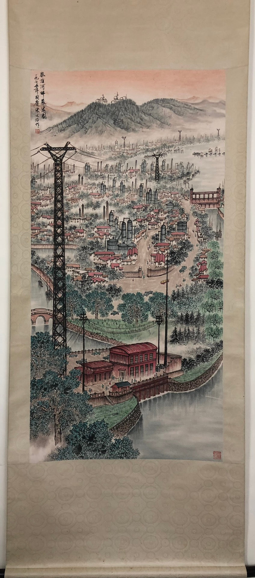 A Precious Chinese Ink Painting Hanging Scroll By Song Wenzhi