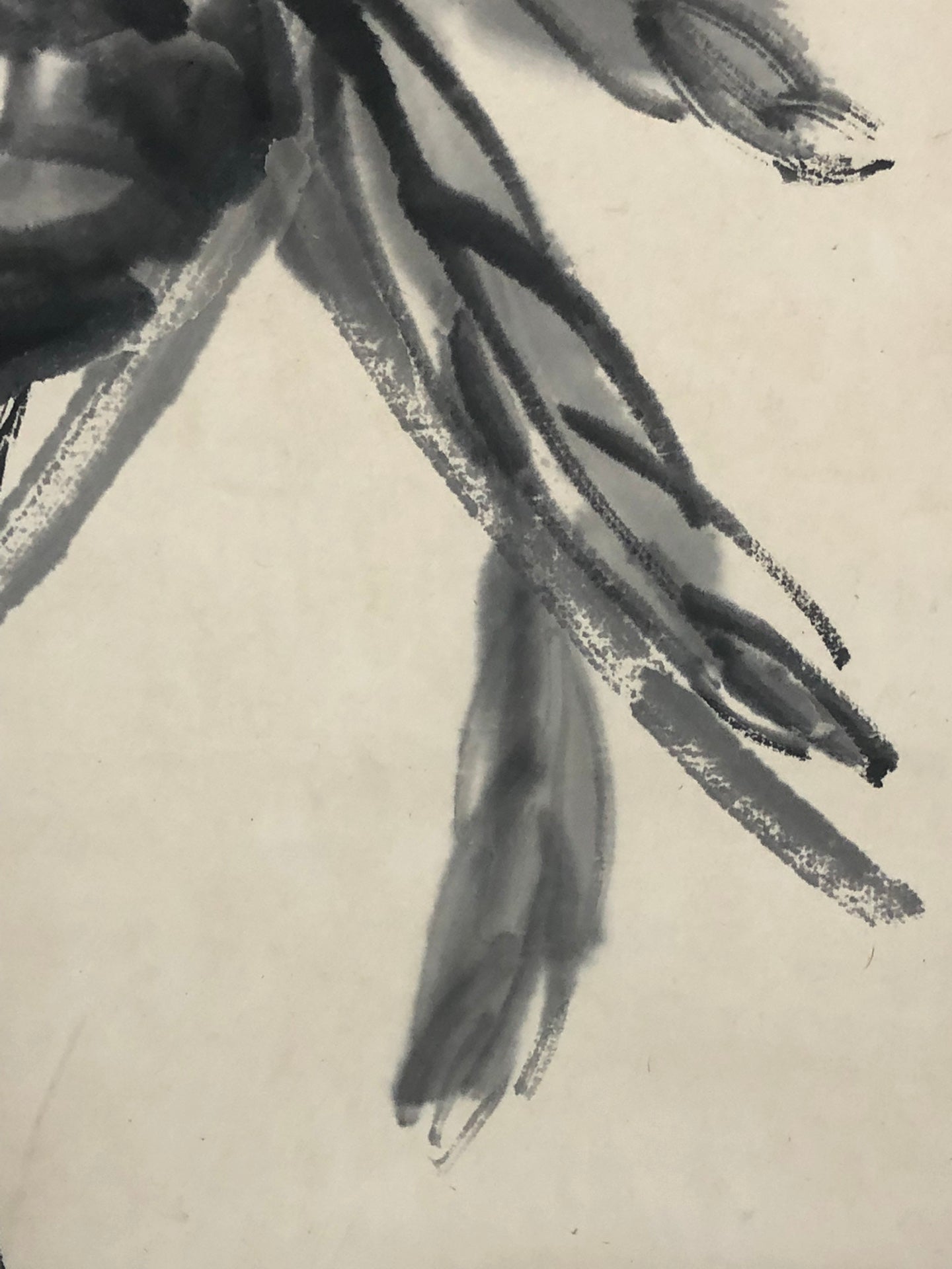 A Precious Chinese Ink Painting Hanging Scroll By Qi Baishi