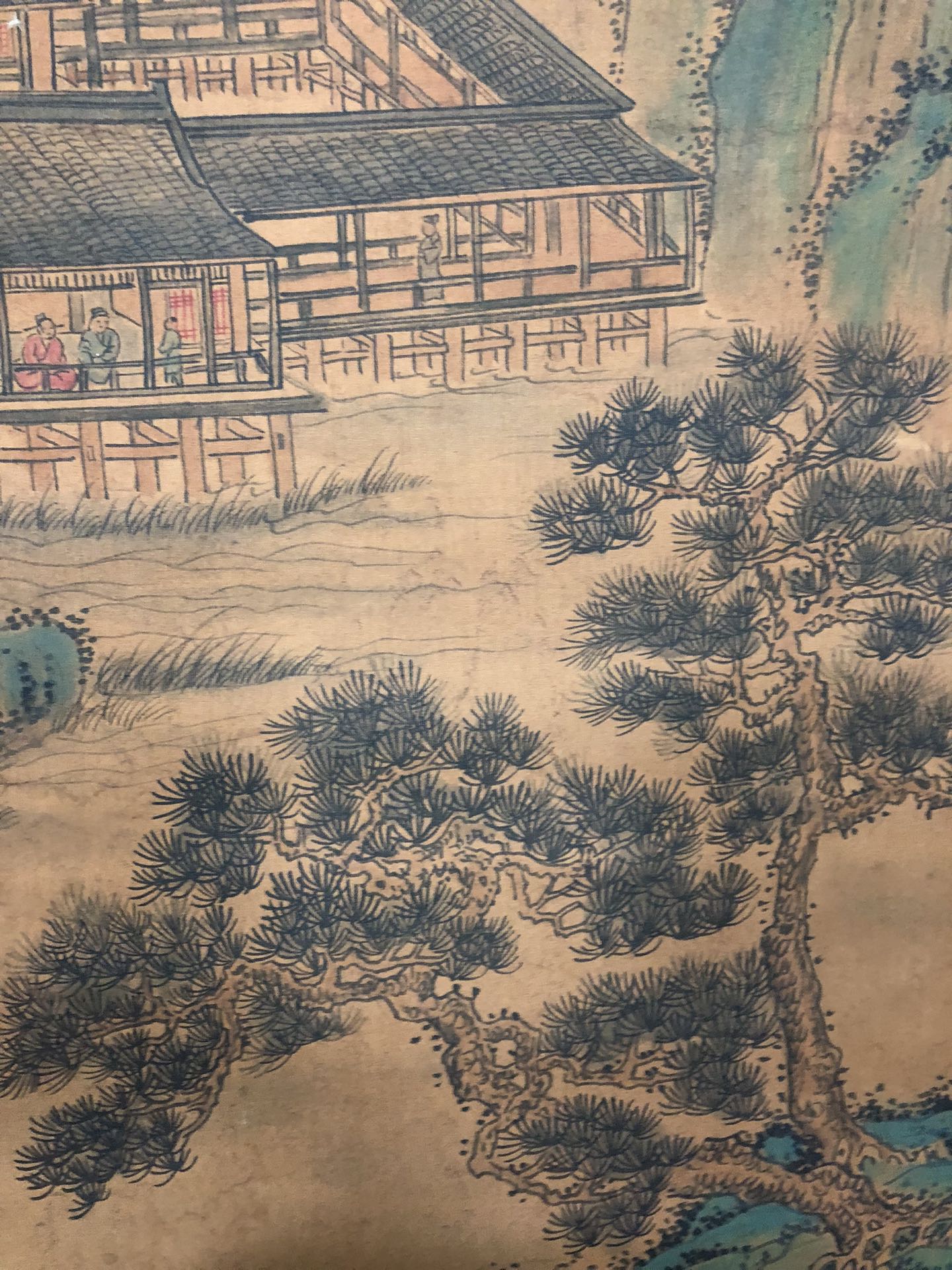 A Gorgeous Chinese Ink Painting Hanging Scroll By Wang Hui