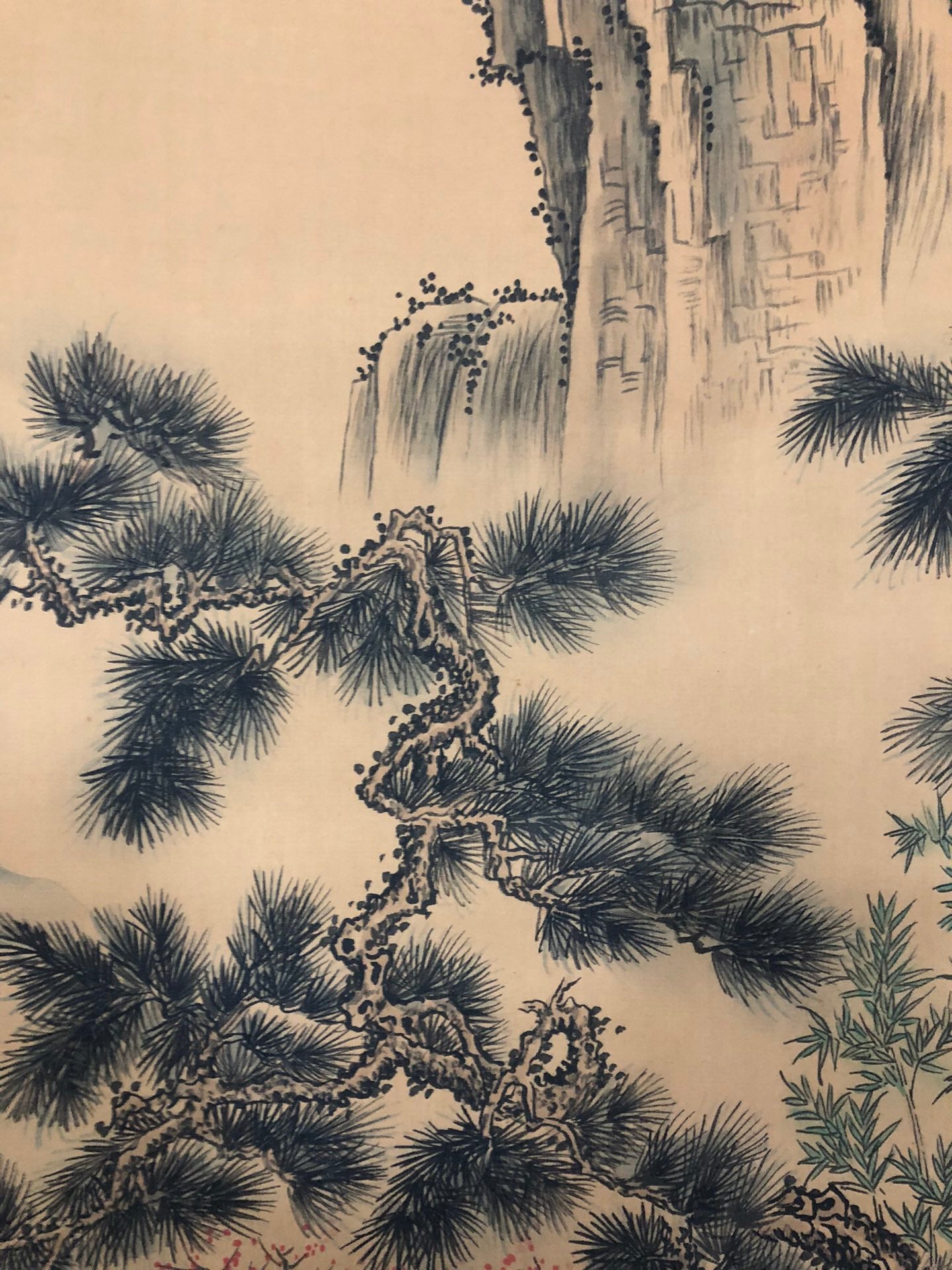 A Gorgeous Chinese Ink Painting Hanging Scroll By Wu Guandai