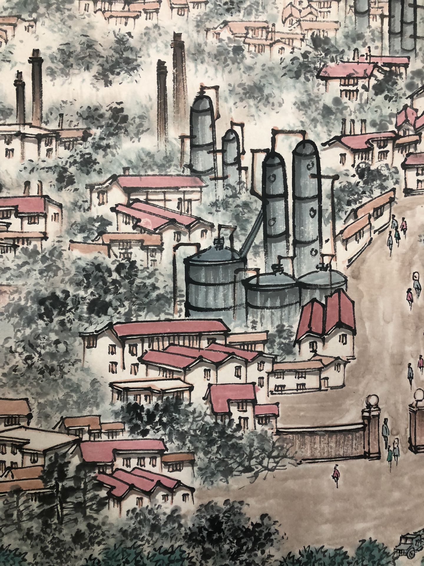 A Precious Chinese Ink Painting Hanging Scroll By Song Wenzhi