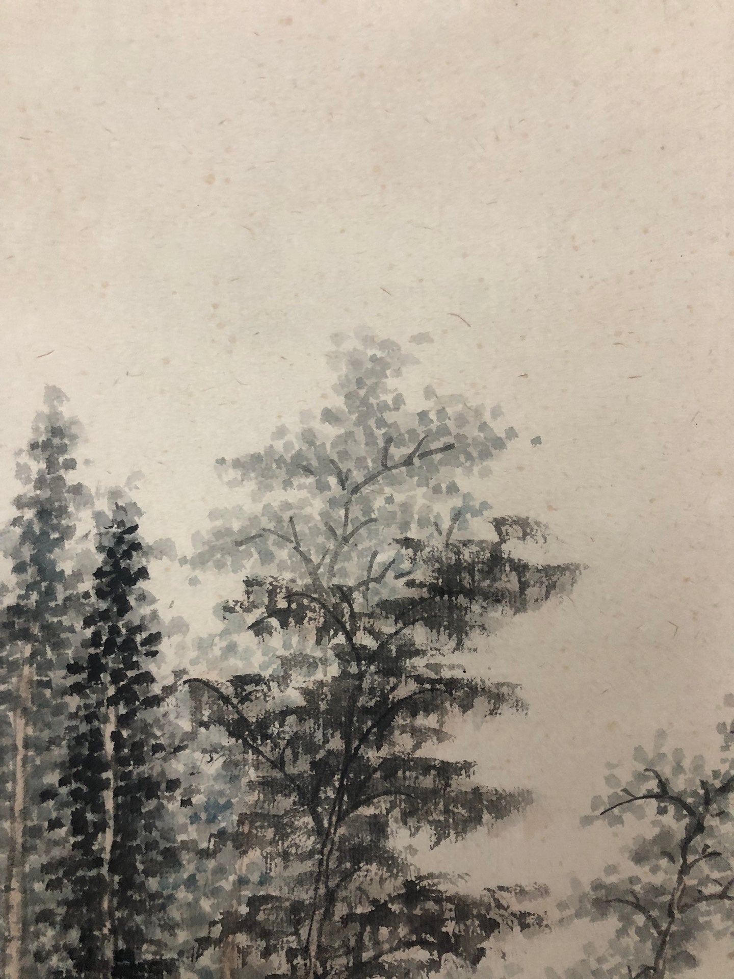 A Gorgeous Chinese Ink Painting Hanging Scroll By Qi Gong